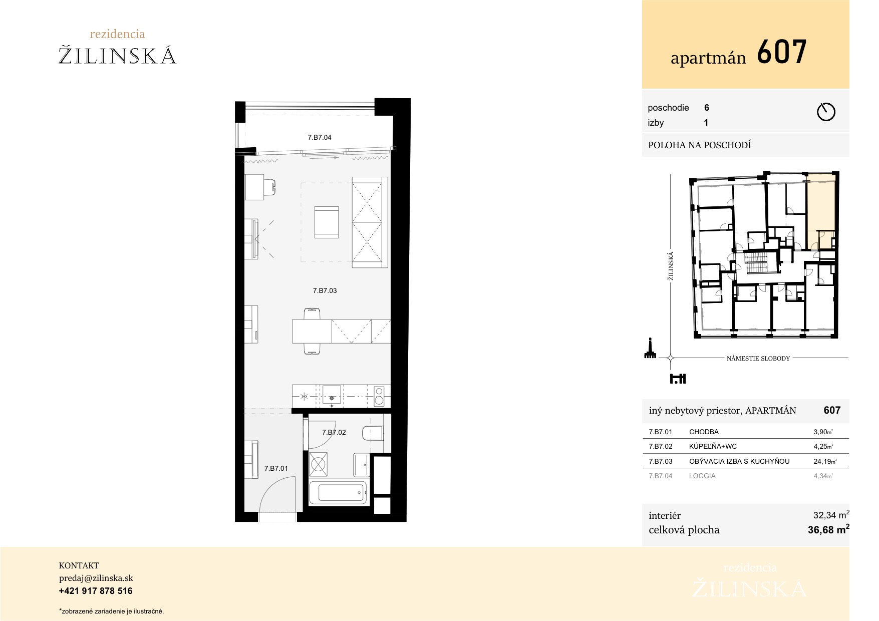 Rezidencia Žilinská - 607 - Pôdorys