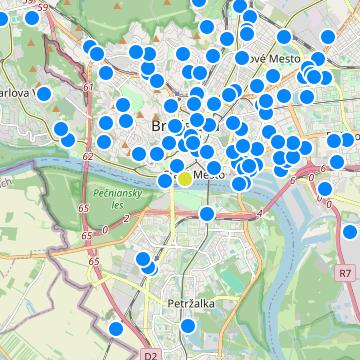 Riečna - map