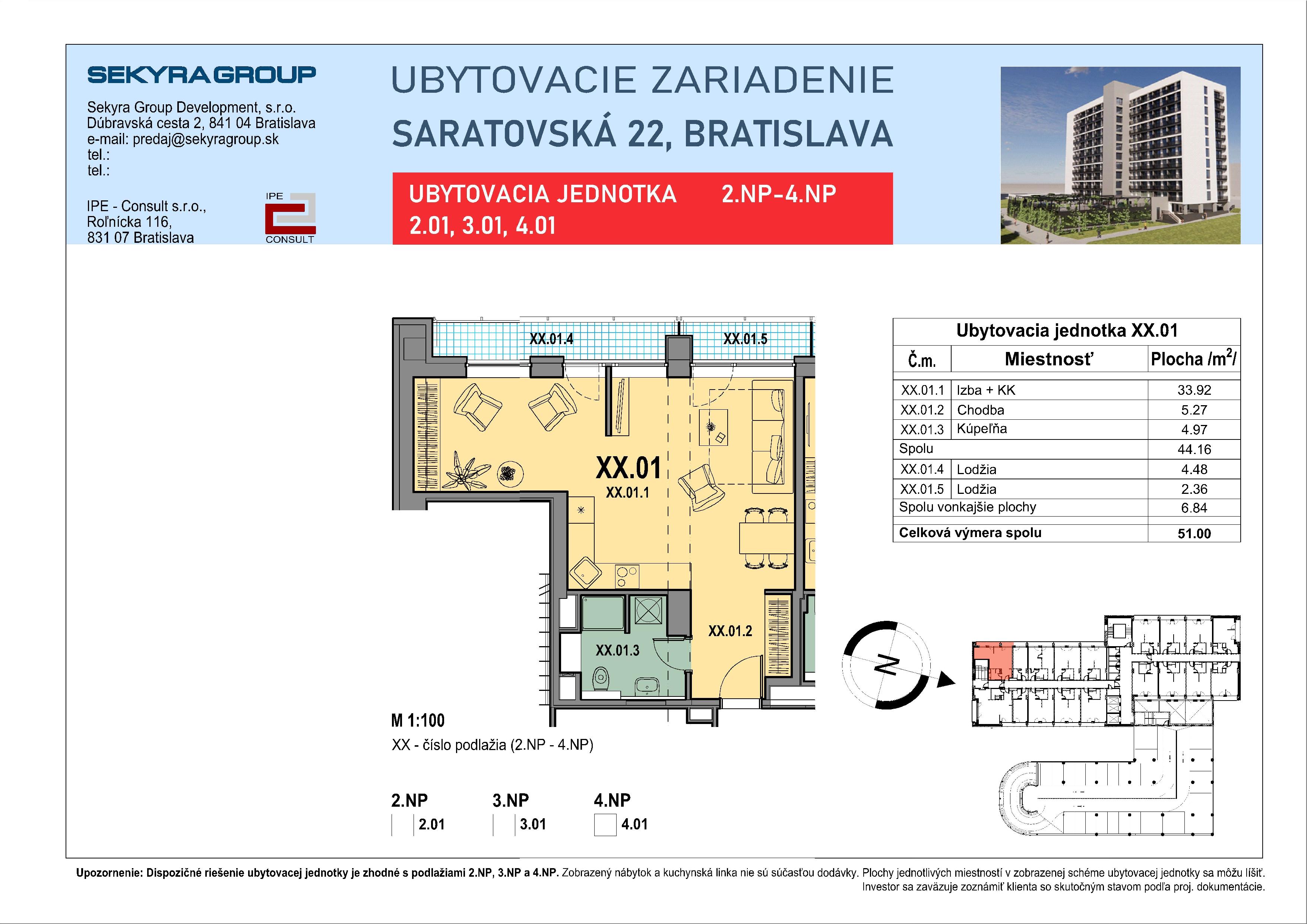Saratovská 22 - 4.01 - Pôdorys