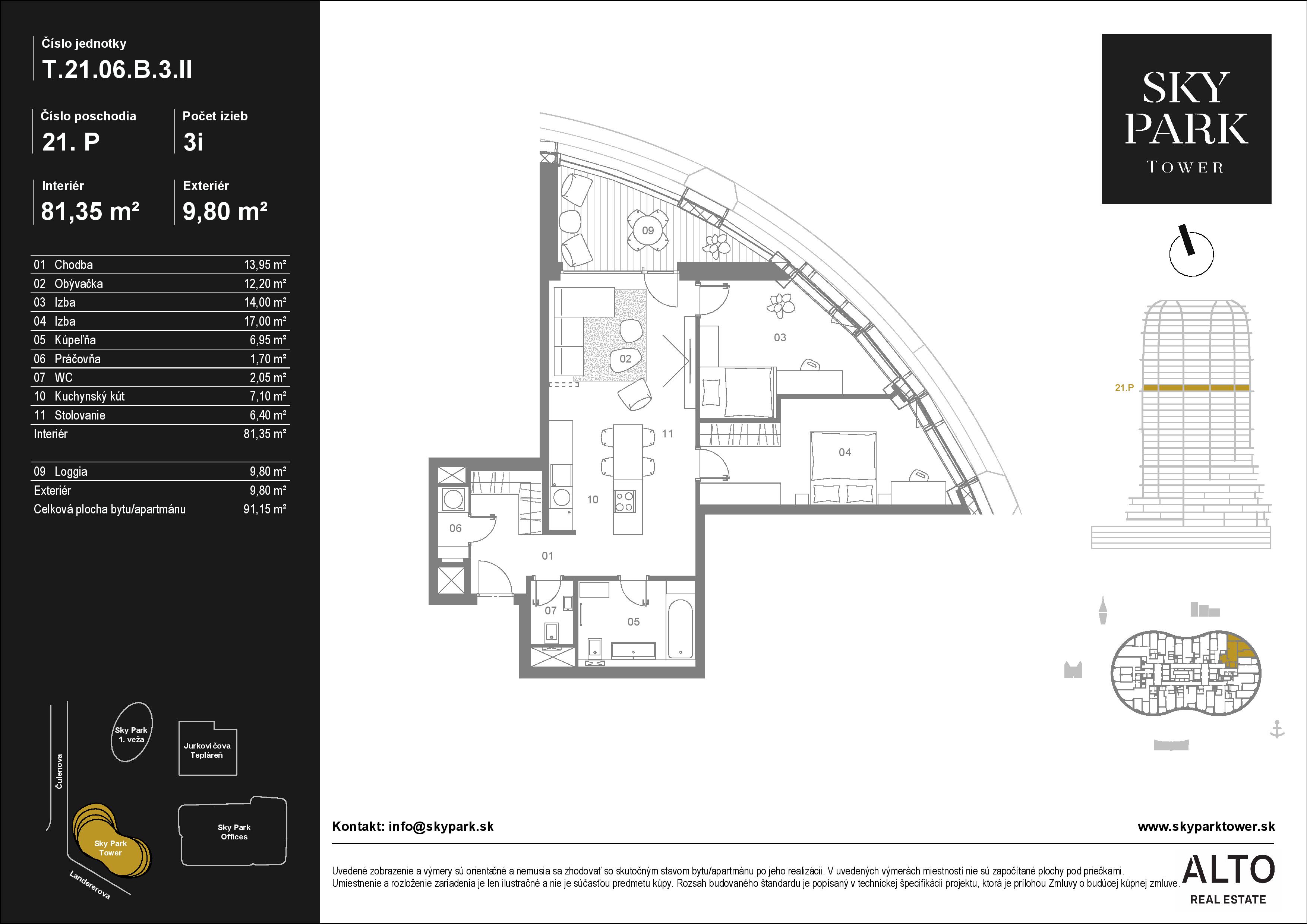 Sky Park - T.21.06 - Pôdorys