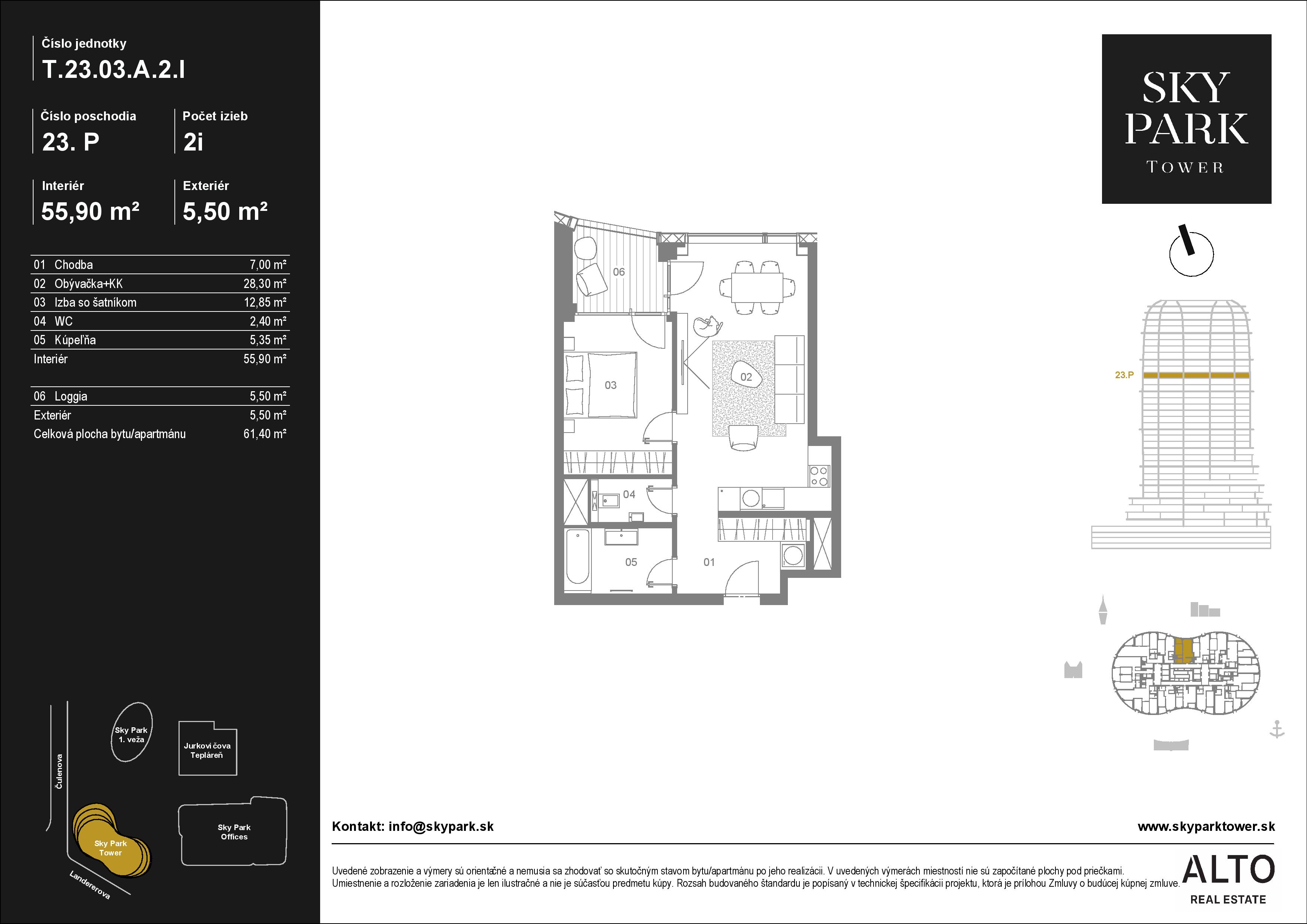 Sky Park - T.23.03 - Pôdorys
