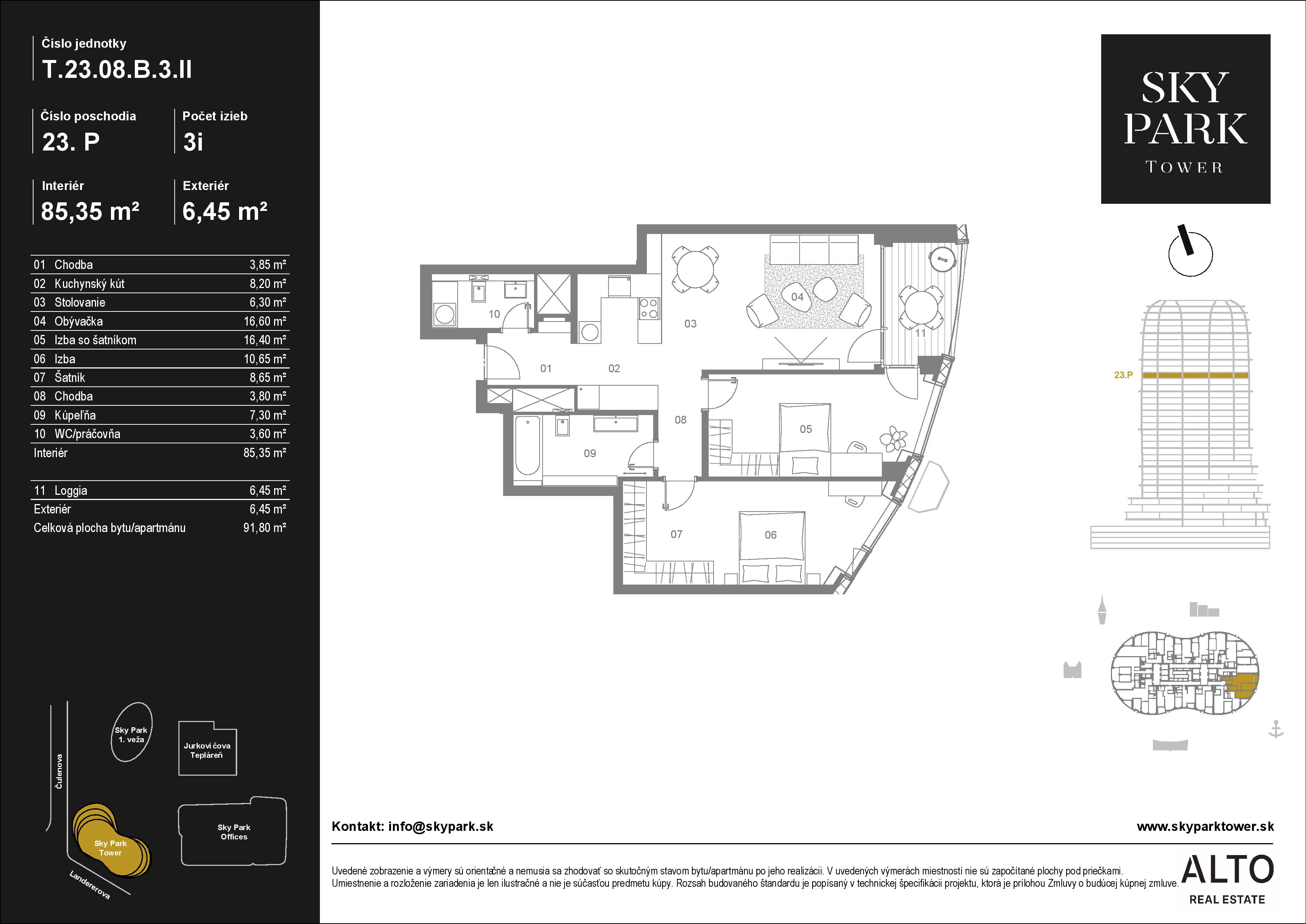 Sky Park - T.23.08 - Pôdorys