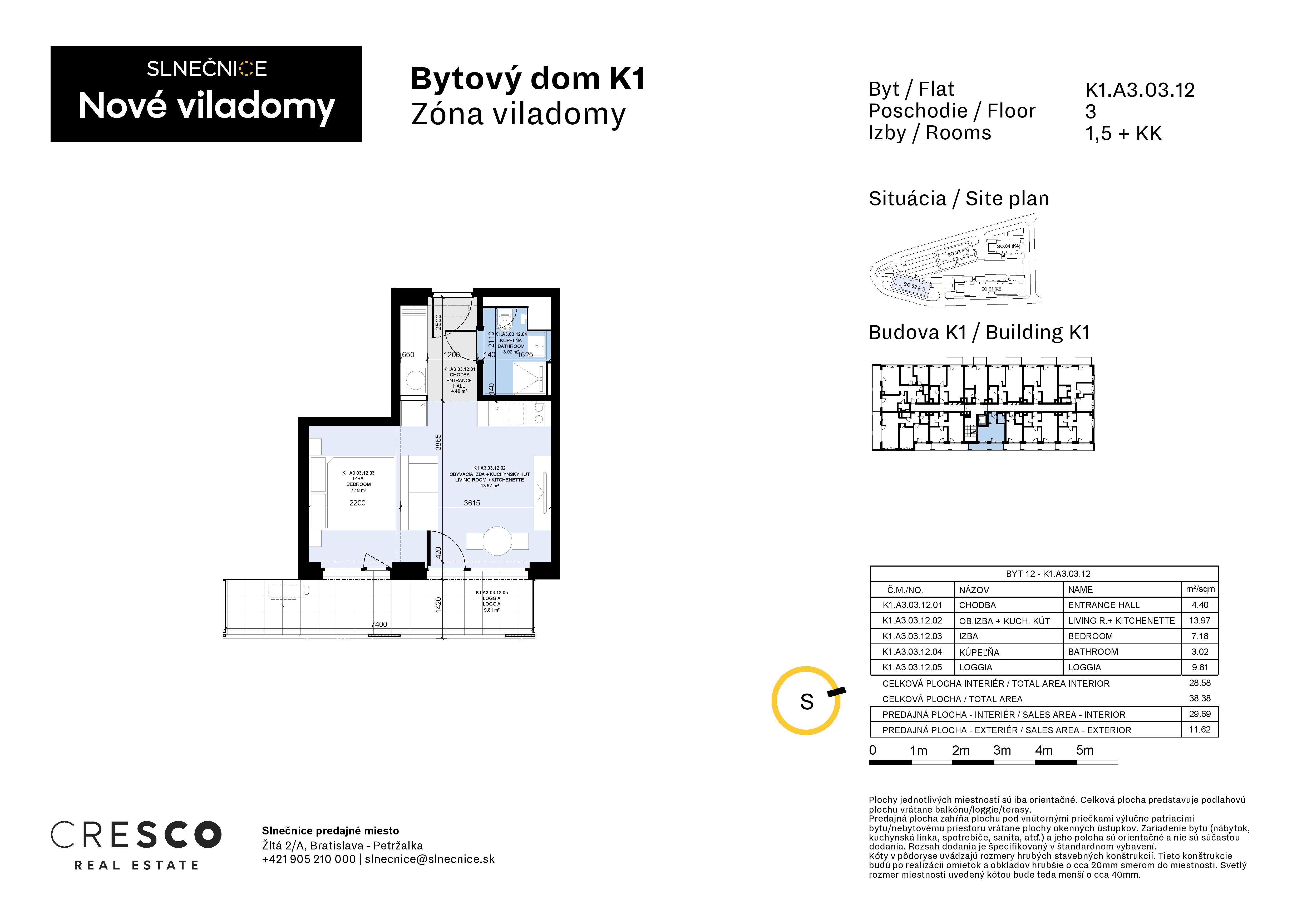 Slnečnice - K1.A3.03.12 - Pôdorys