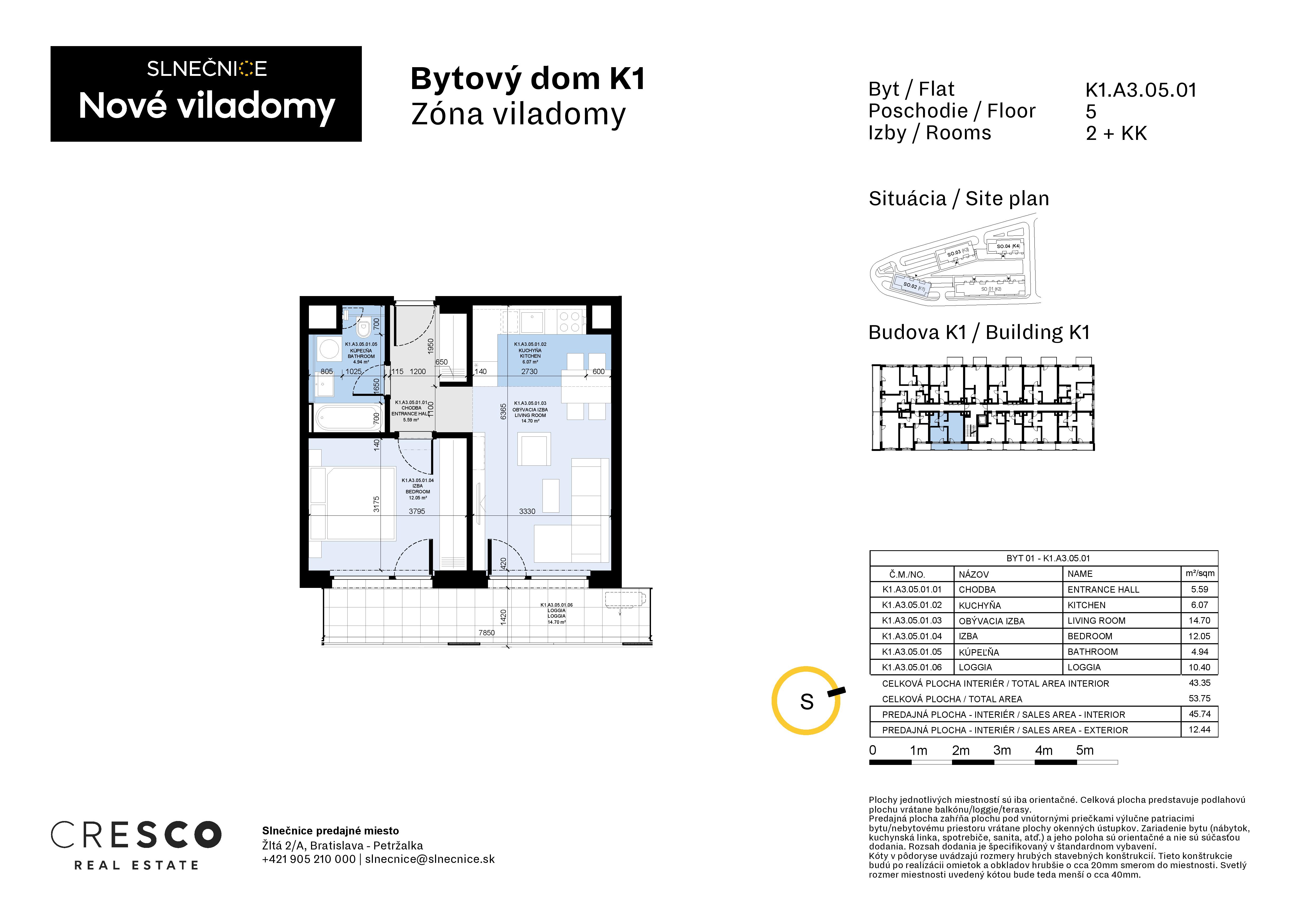Slnečnice - K1.A3.05.01 - Pôdorys