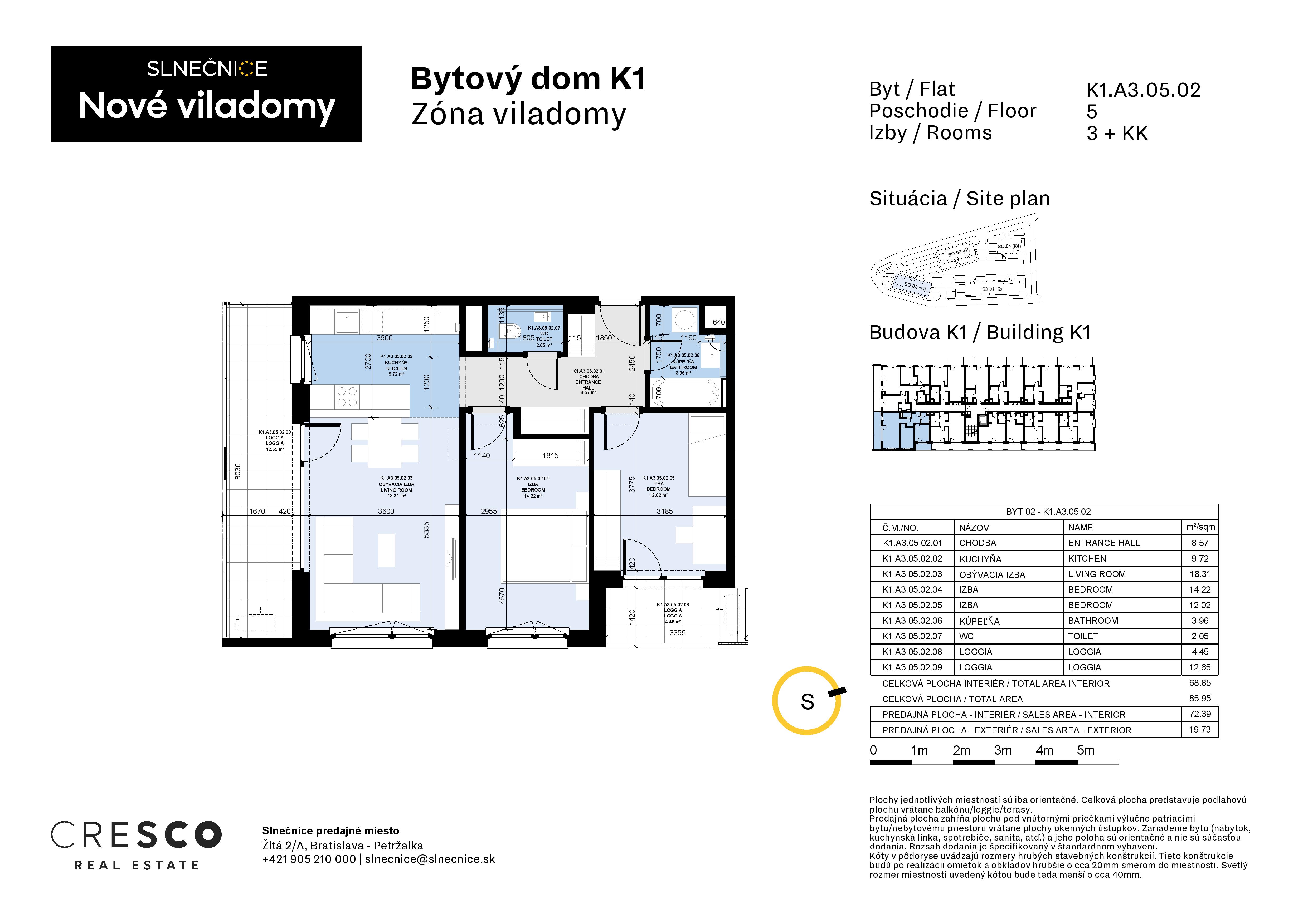 Slnečnice - K1.A3.05.02 - Pôdorys
