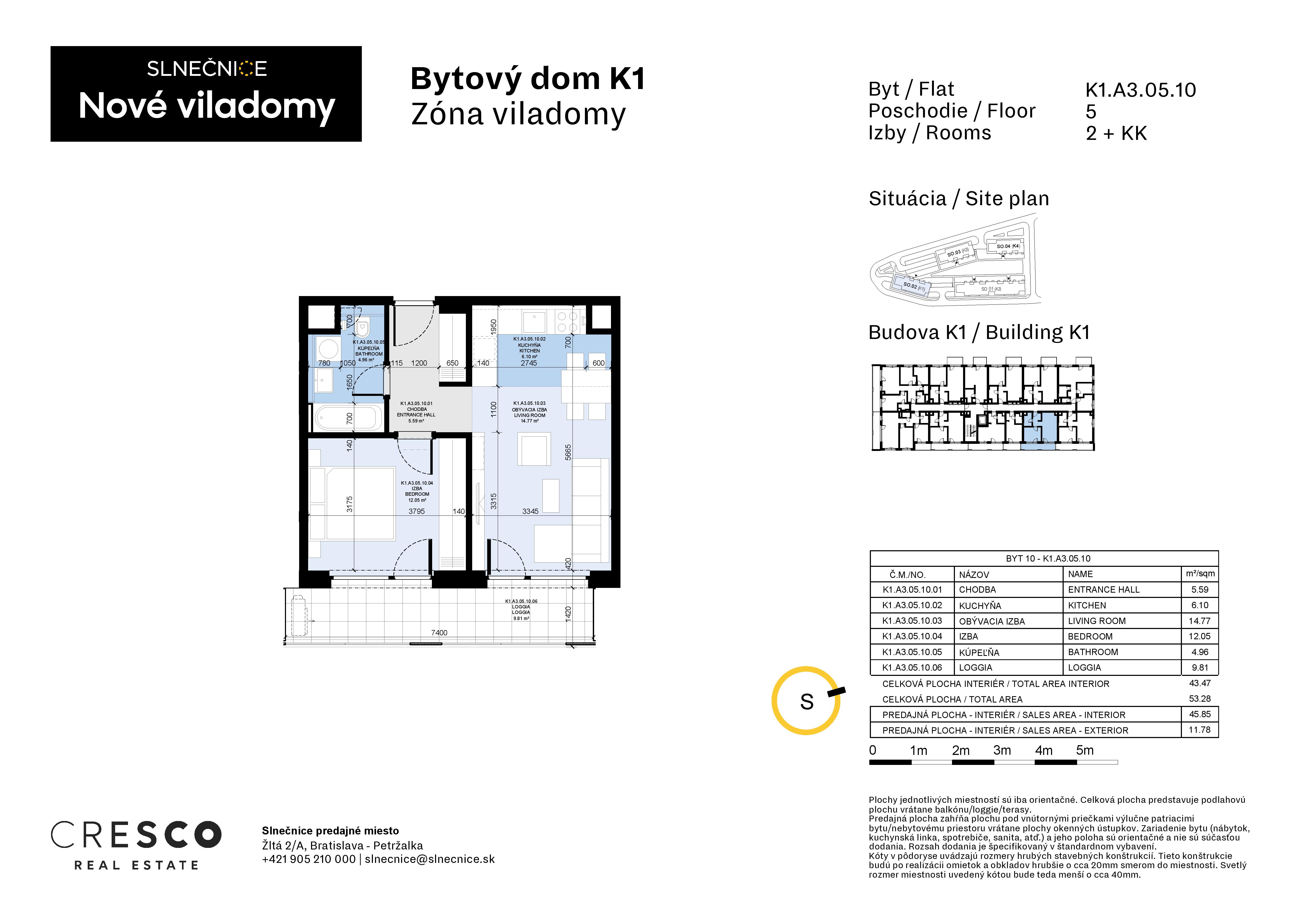 Slnečnice - K1.A3.05.10 - Pôdorys
