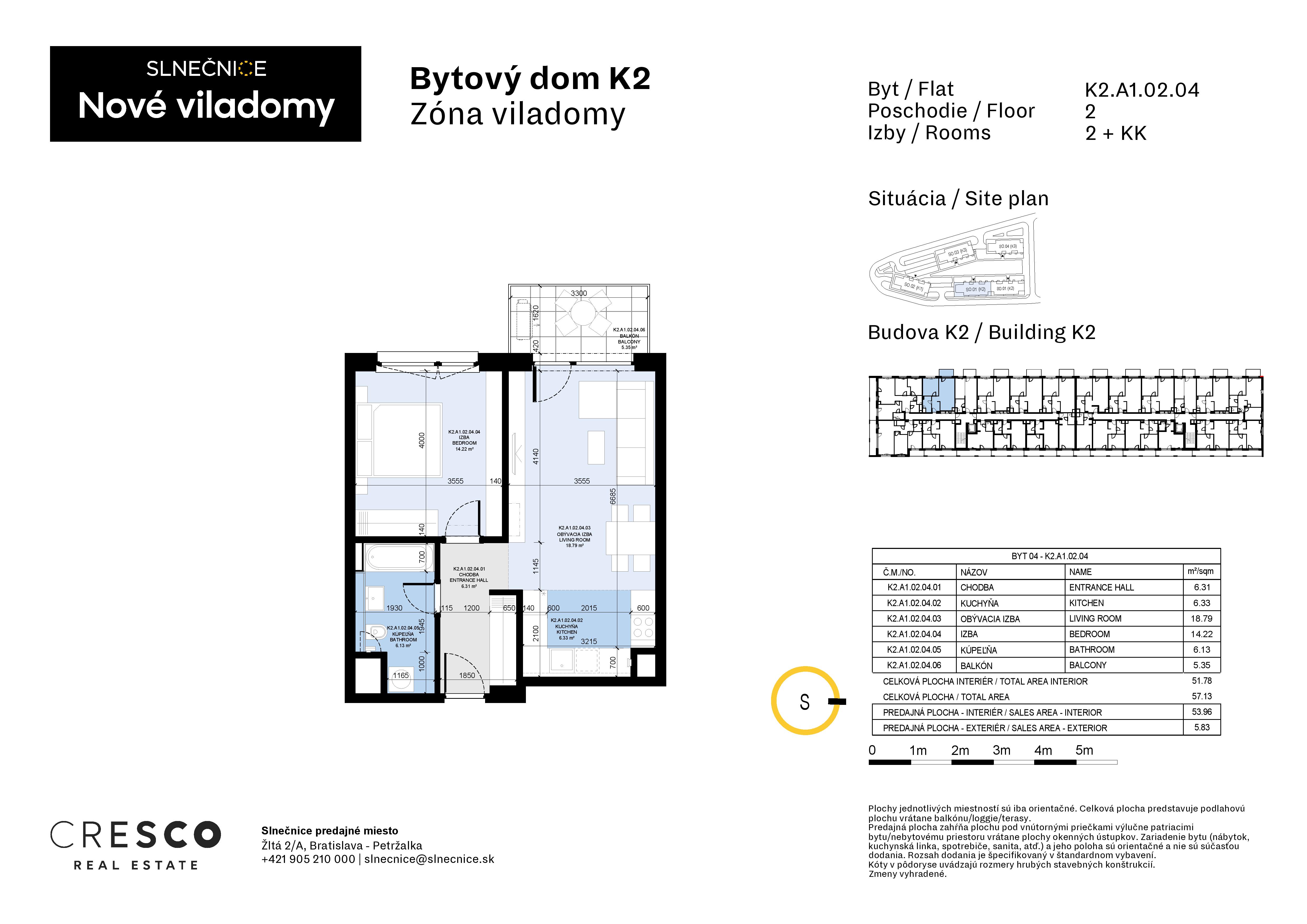 Slnečnice - K2.A1.02.04 - Pôdorys