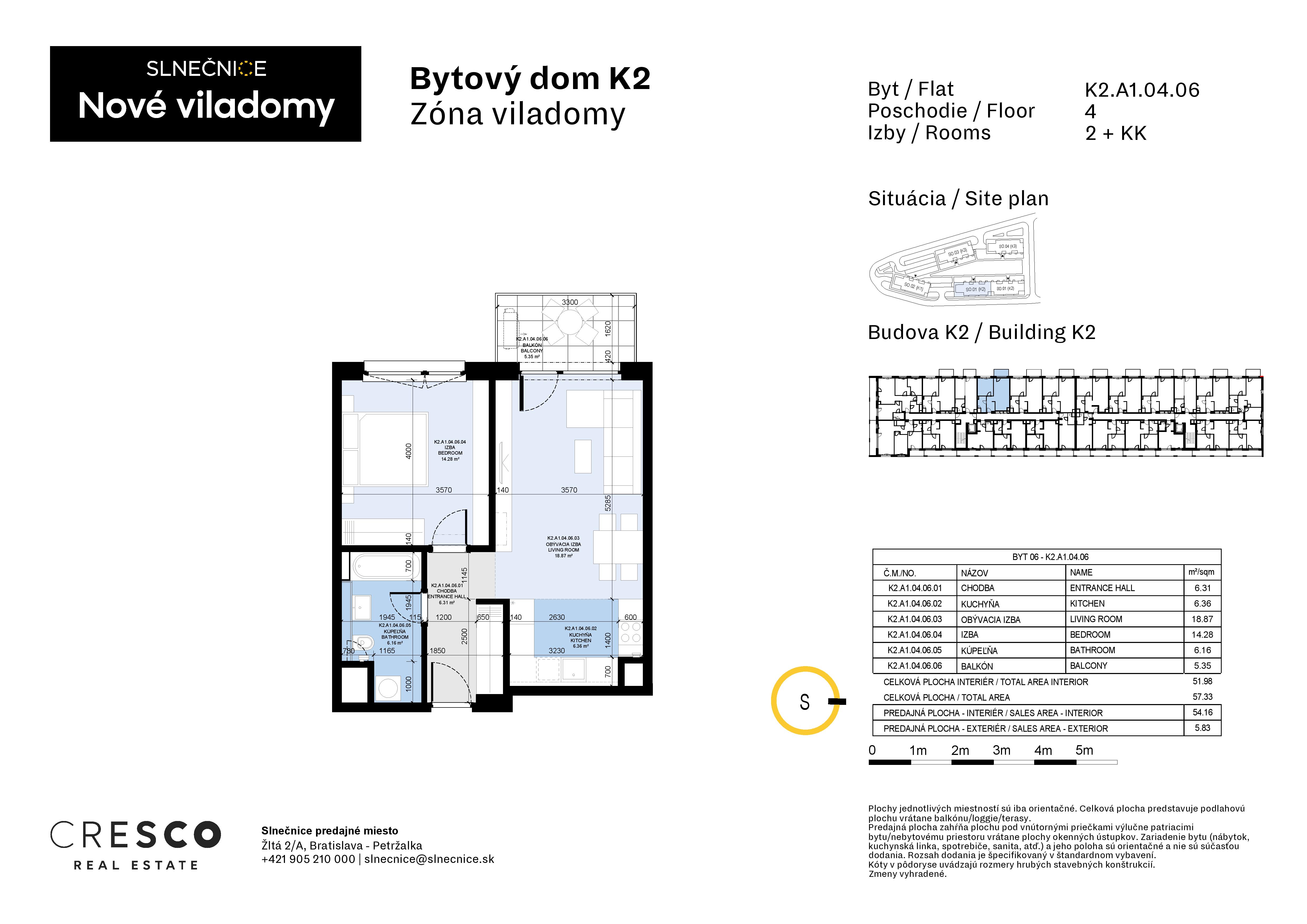 Slnečnice - K2.A1.04.06 - Pôdorys