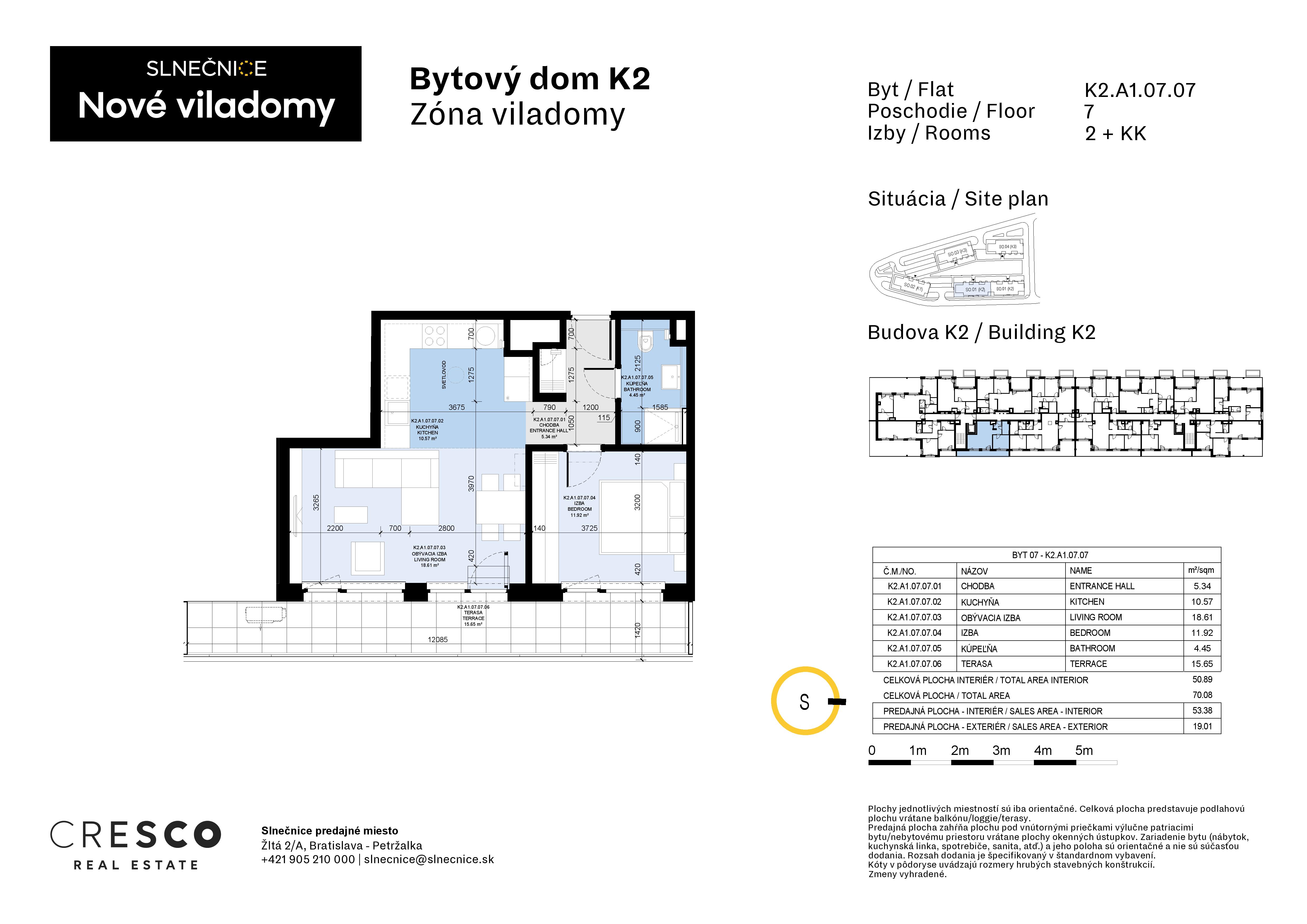 Slnečnice - K2.A1.07.07 - Pôdorys