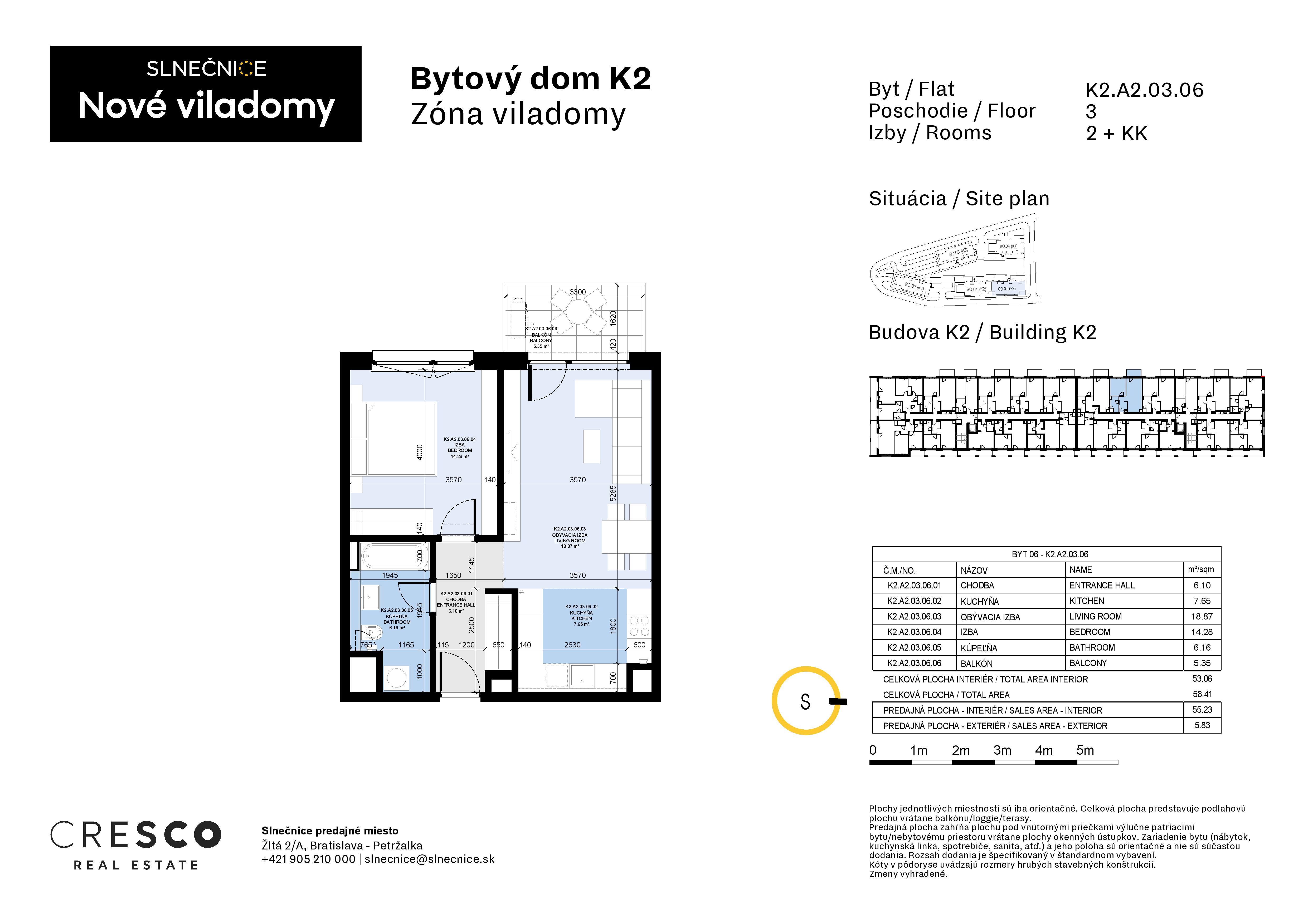 Slnečnice - K2.A2.03.06 - Pôdorys