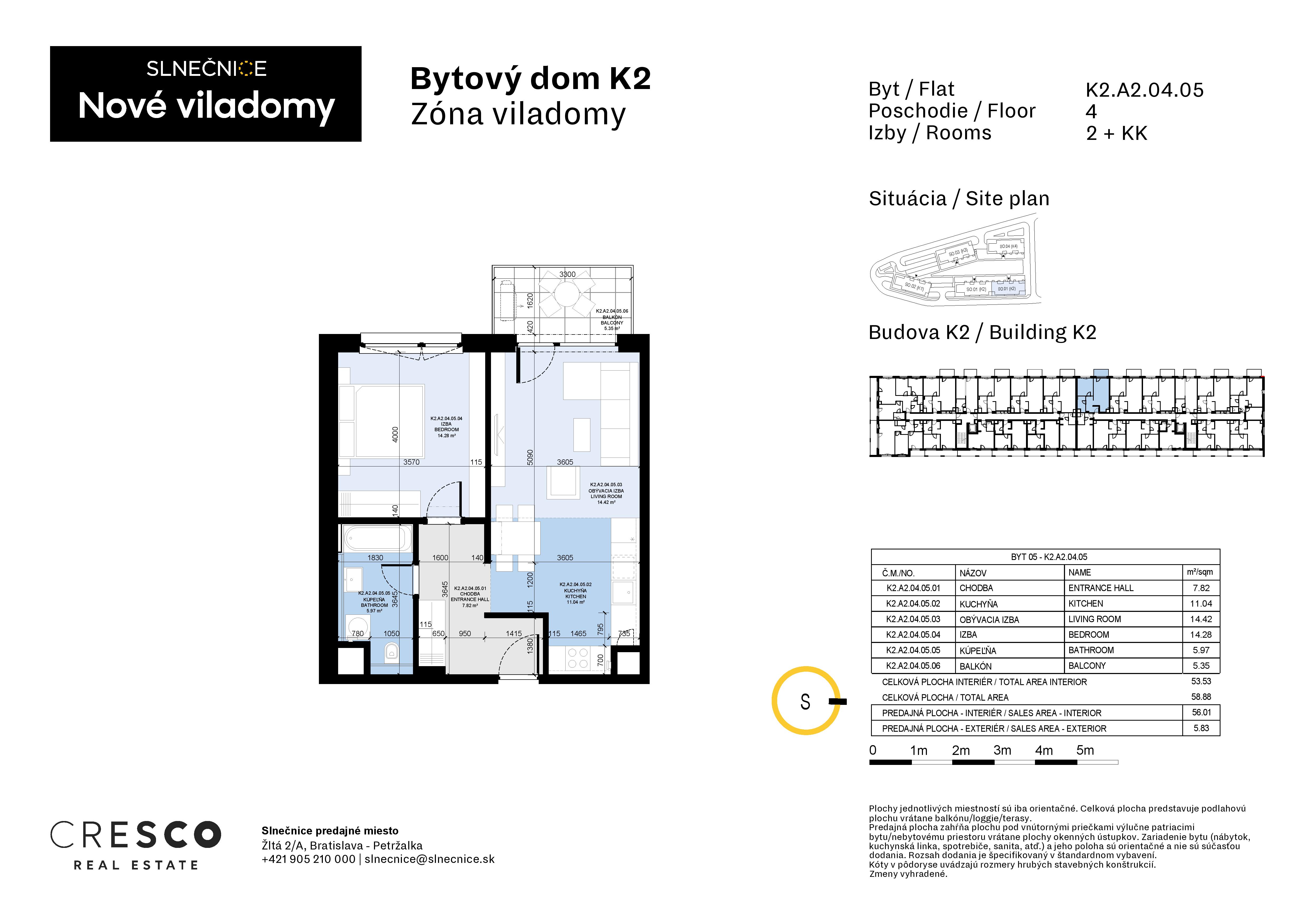 Slnečnice - K2.A2.04.05 - Pôdorys