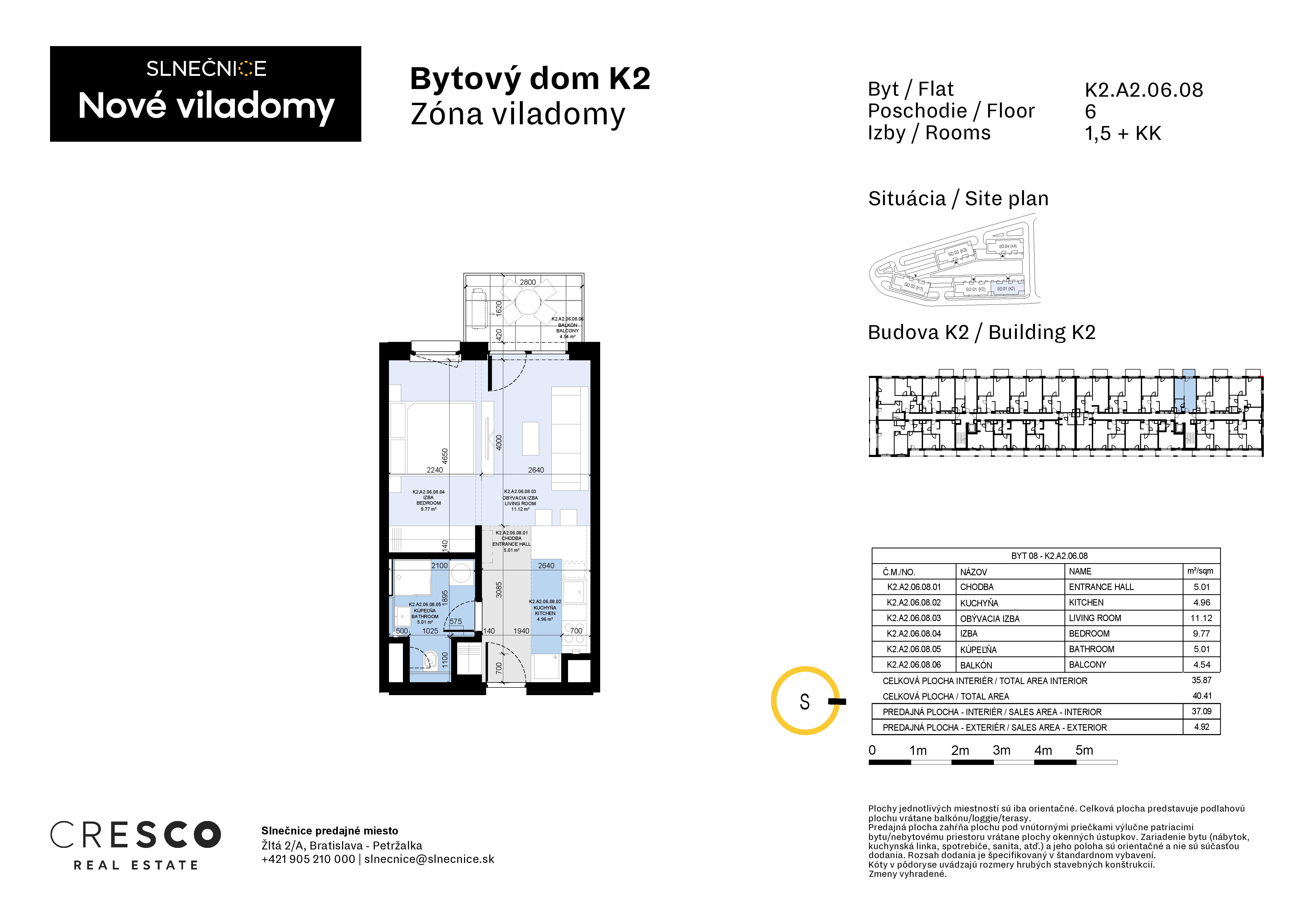 Slnečnice - K2.A2.06.08 - Pôdorys