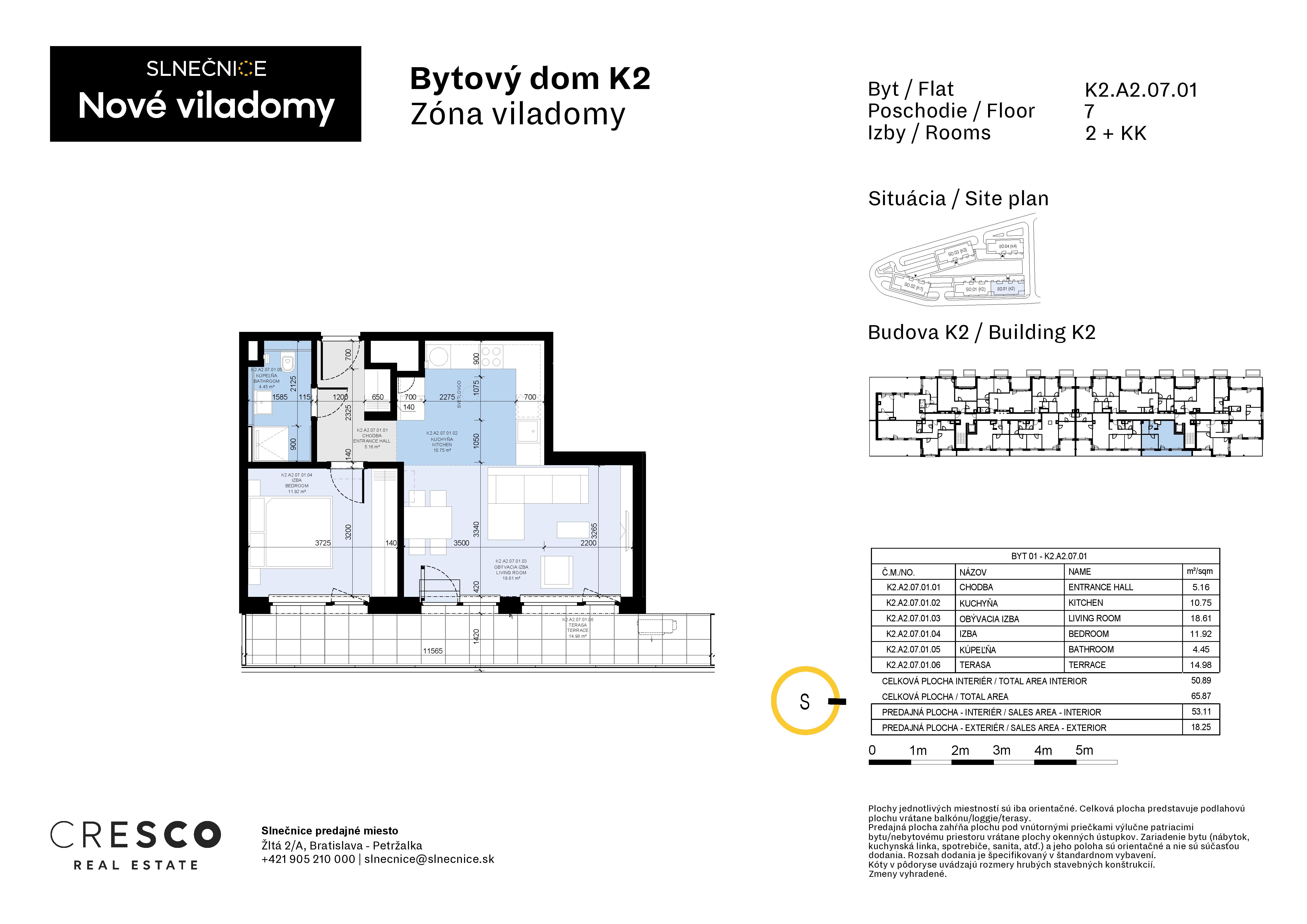 Slnečnice - K2.A2.07.01 - Pôdorys