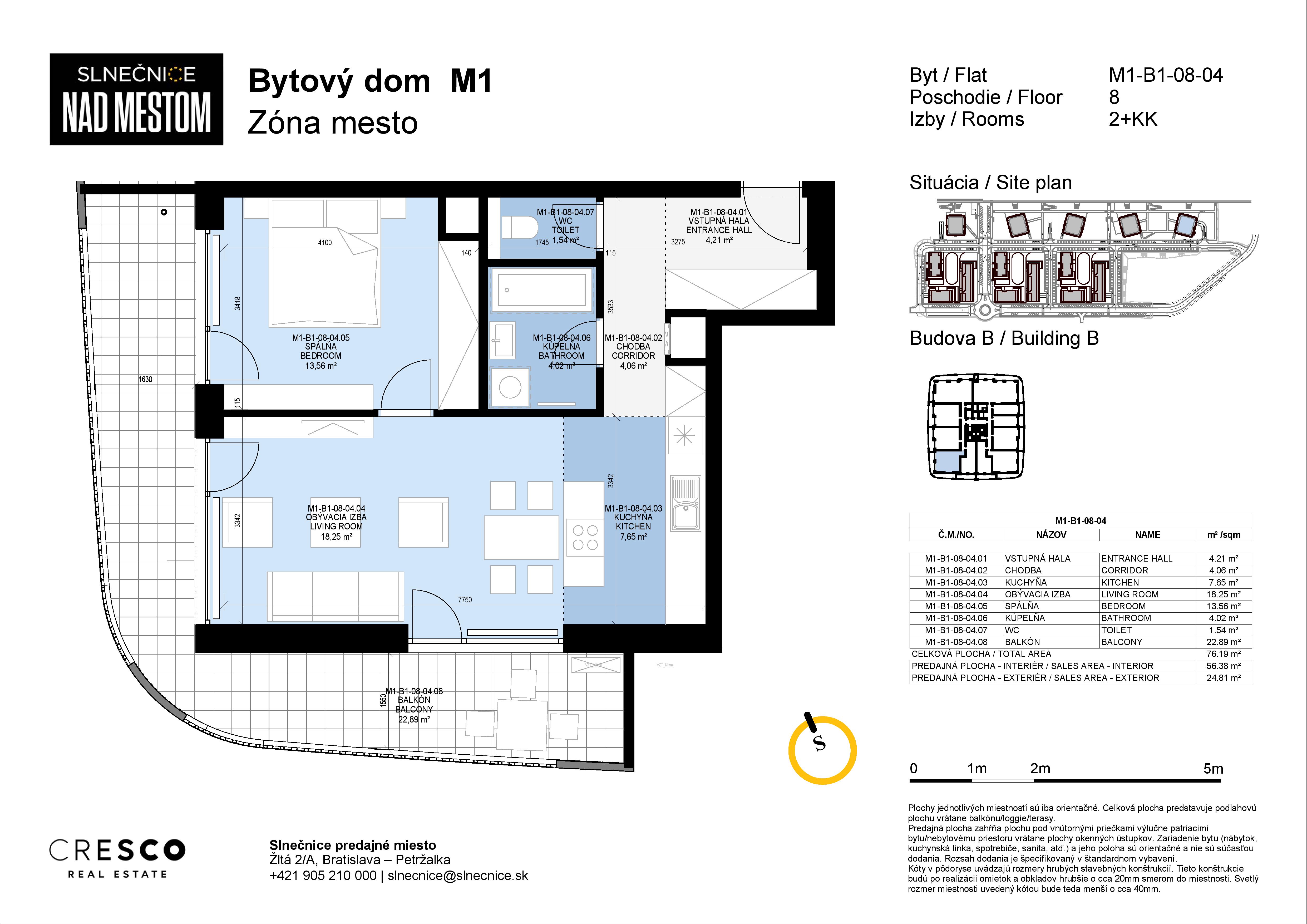 Slnečnice - M1-B1-08-04 - Pôdorys