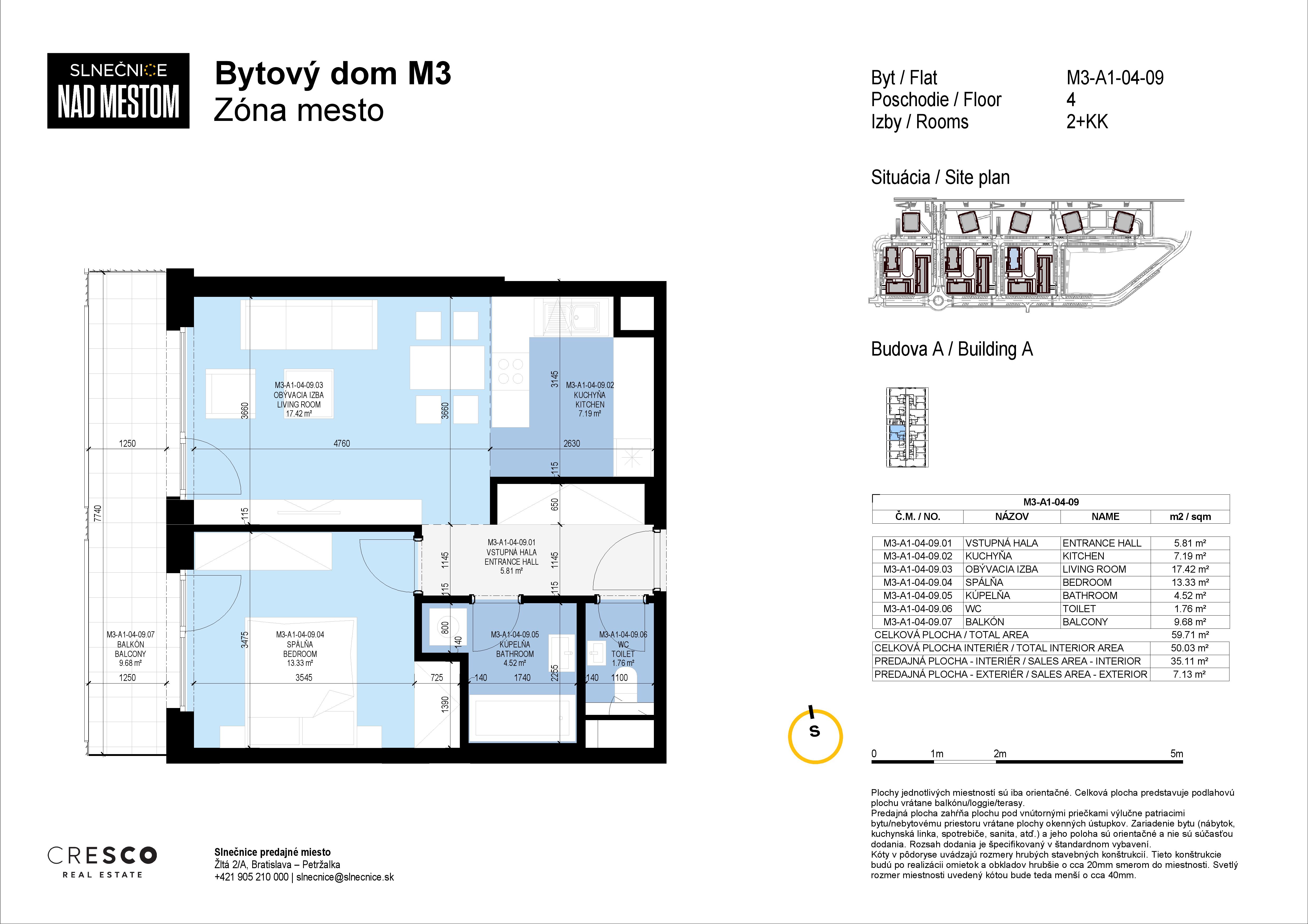 Slnečnice - M3-A1-04-09 - Pôdorys