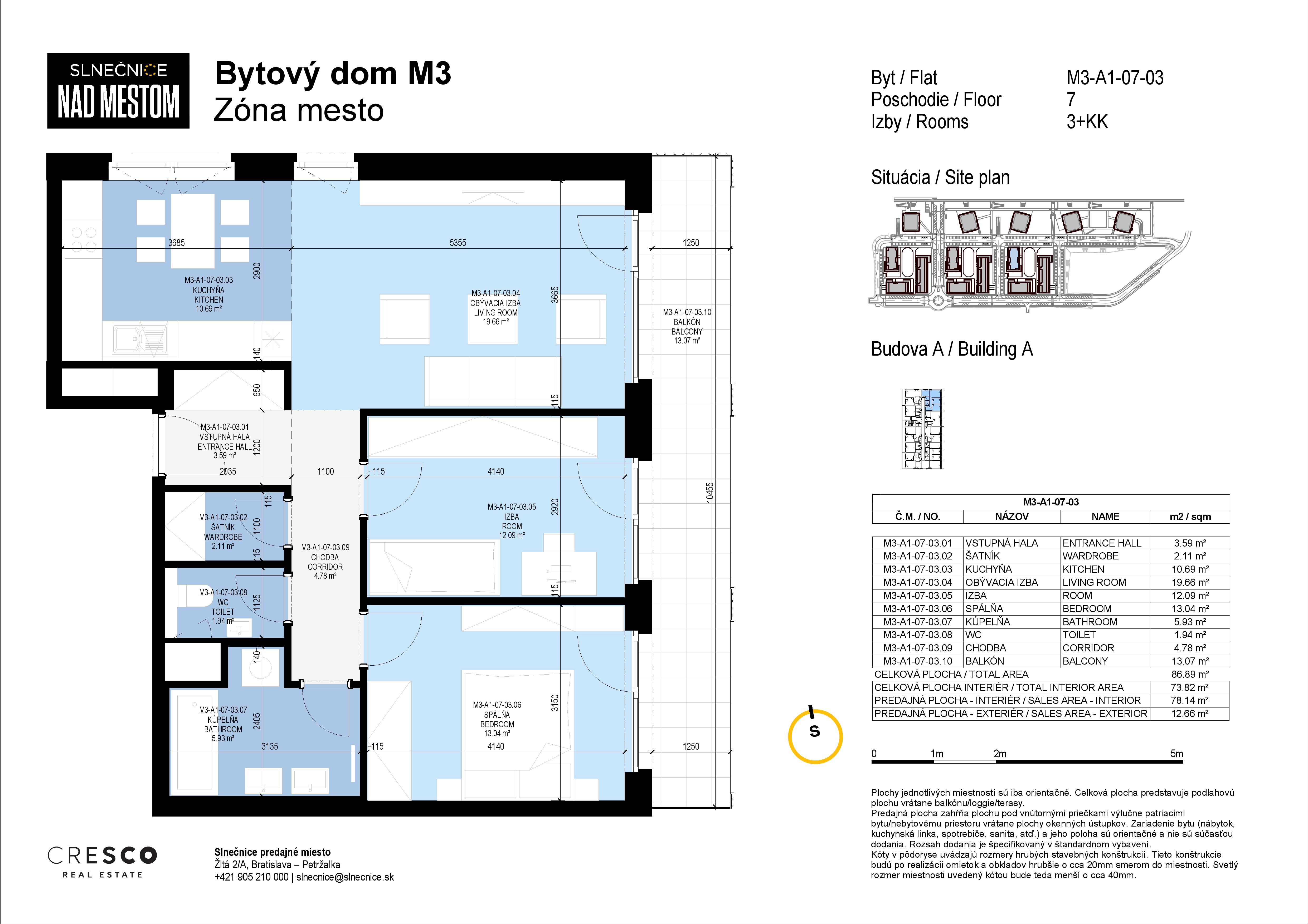 Slnečnice - M3-A1-07-03 - Pôdorys