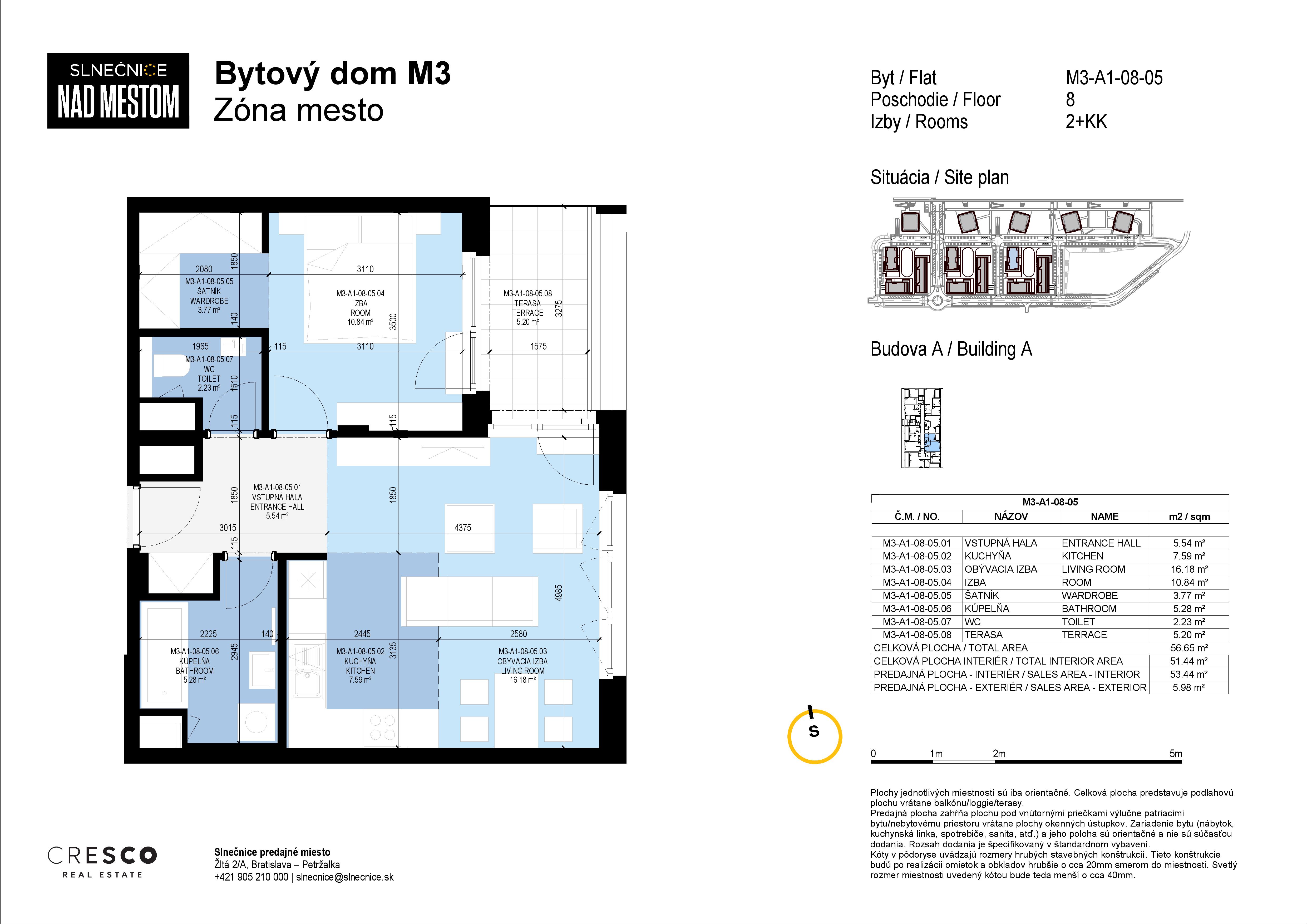 Slnečnice - M3-A1-08-05 - Pôdorys