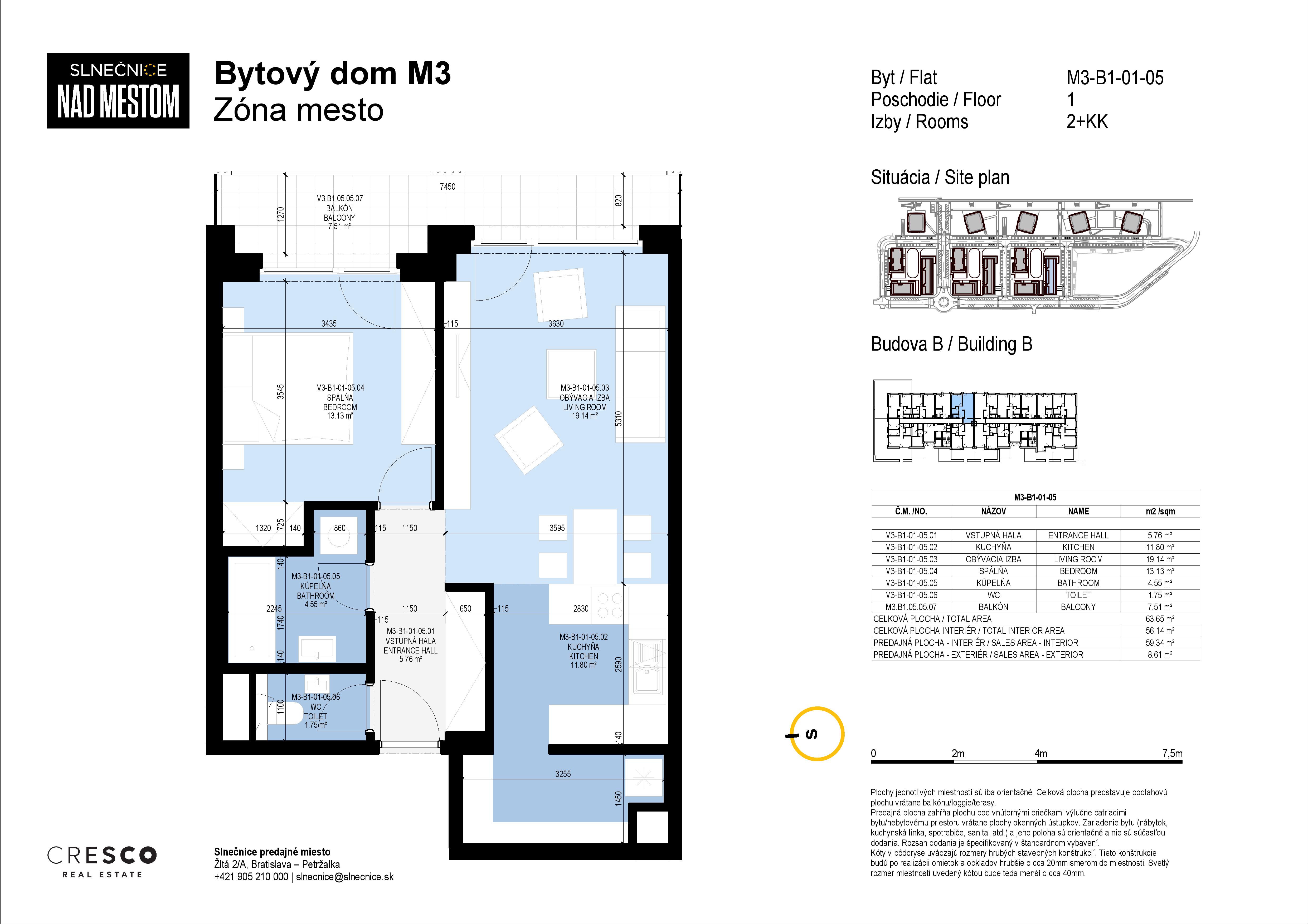 Slnečnice - M3-B1-01-05 - Pôdorys
