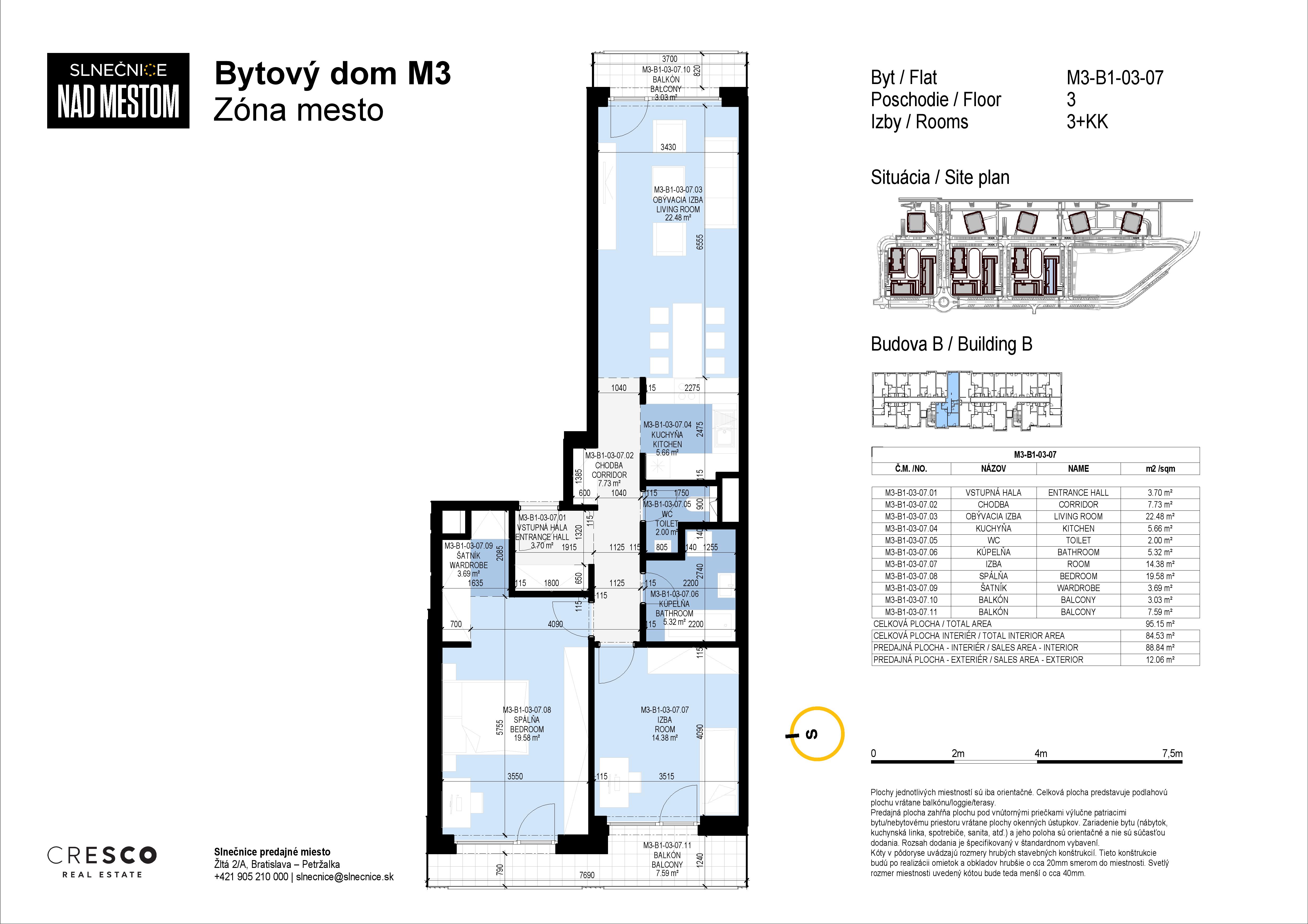 Slnečnice - M3-B1-03-07 - Pôdorys
