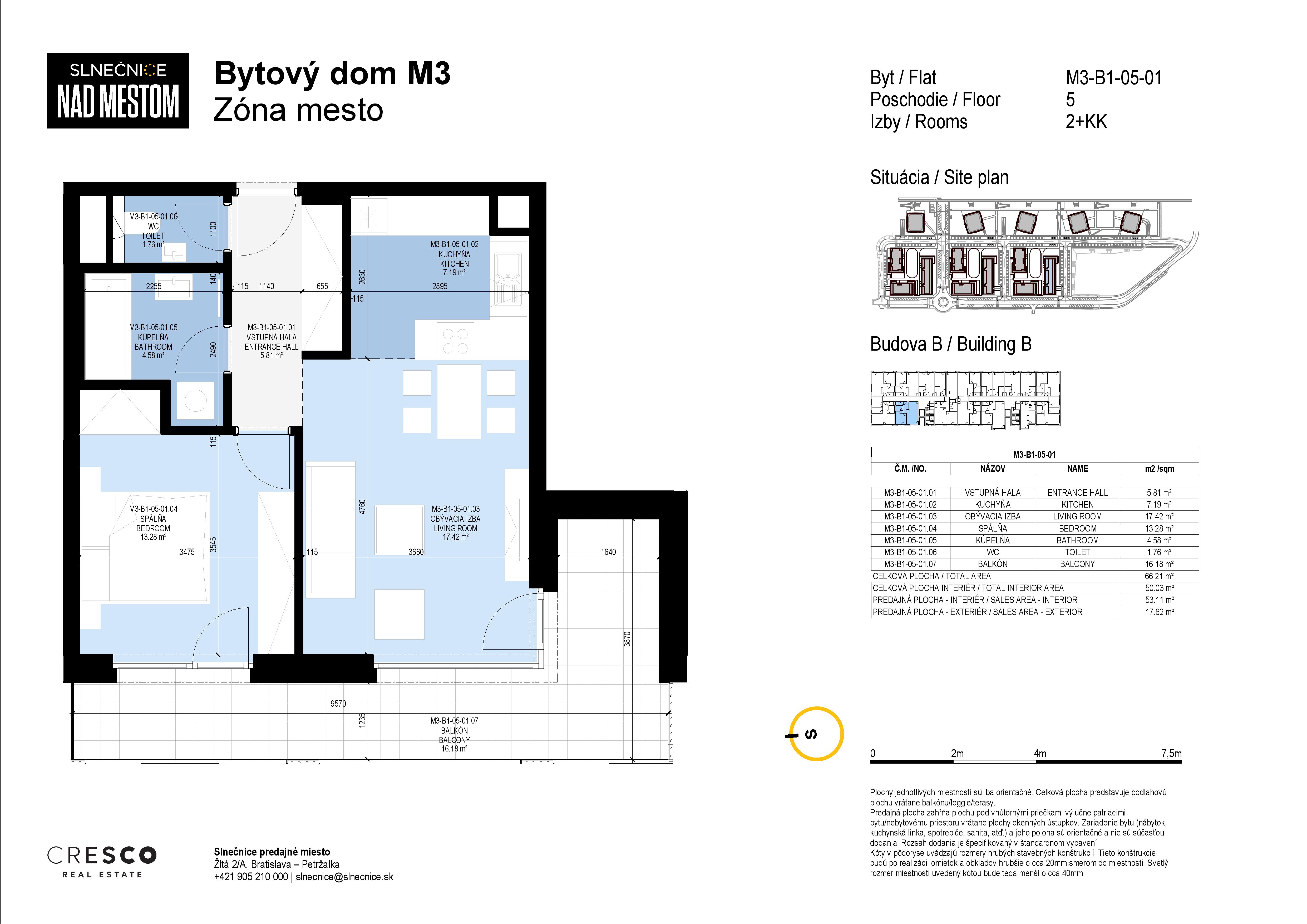 Slnečnice - M3-B1-05-01 - Pôdorys