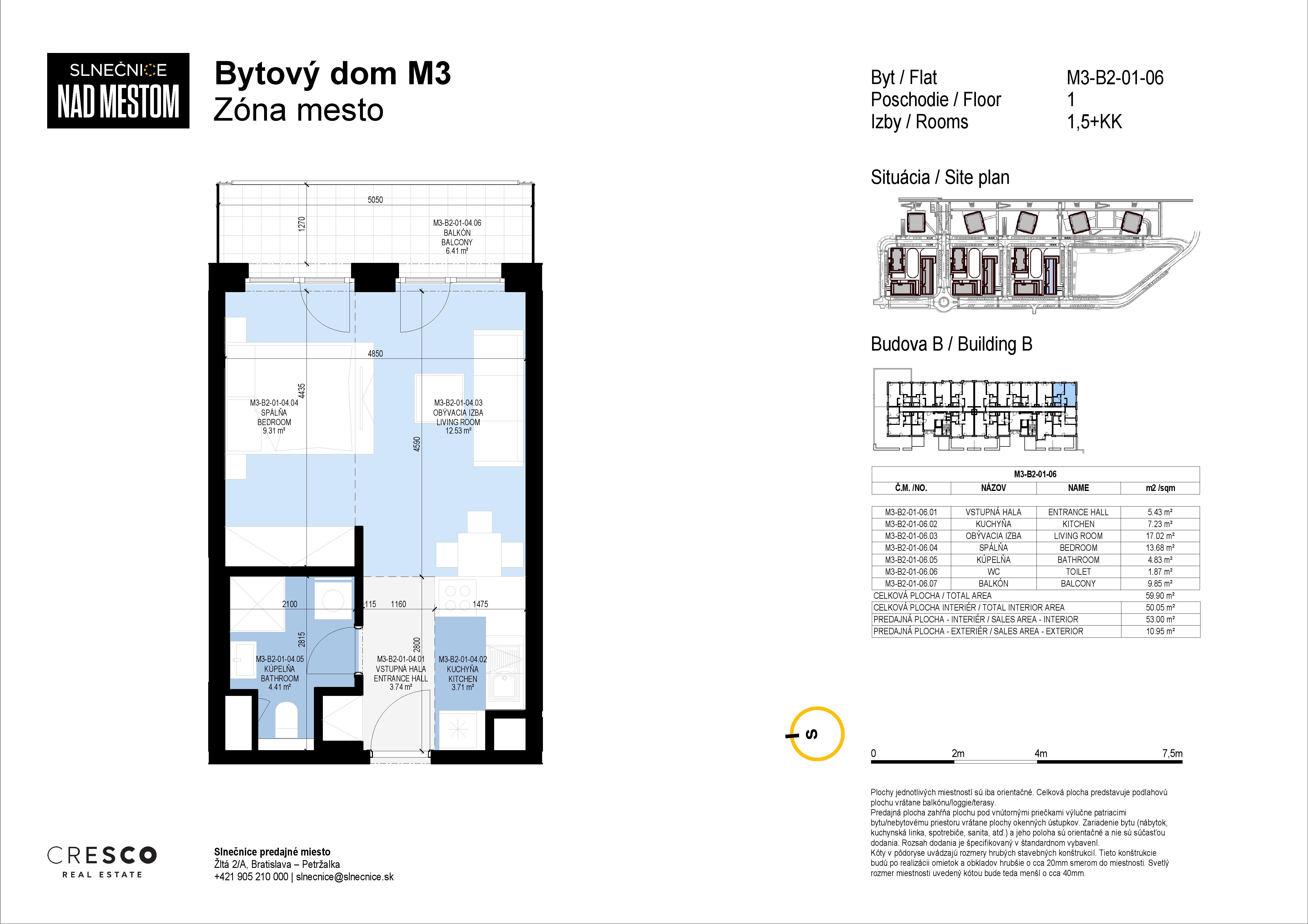 Slnečnice - M3-B2-01-06 - Pôdorys