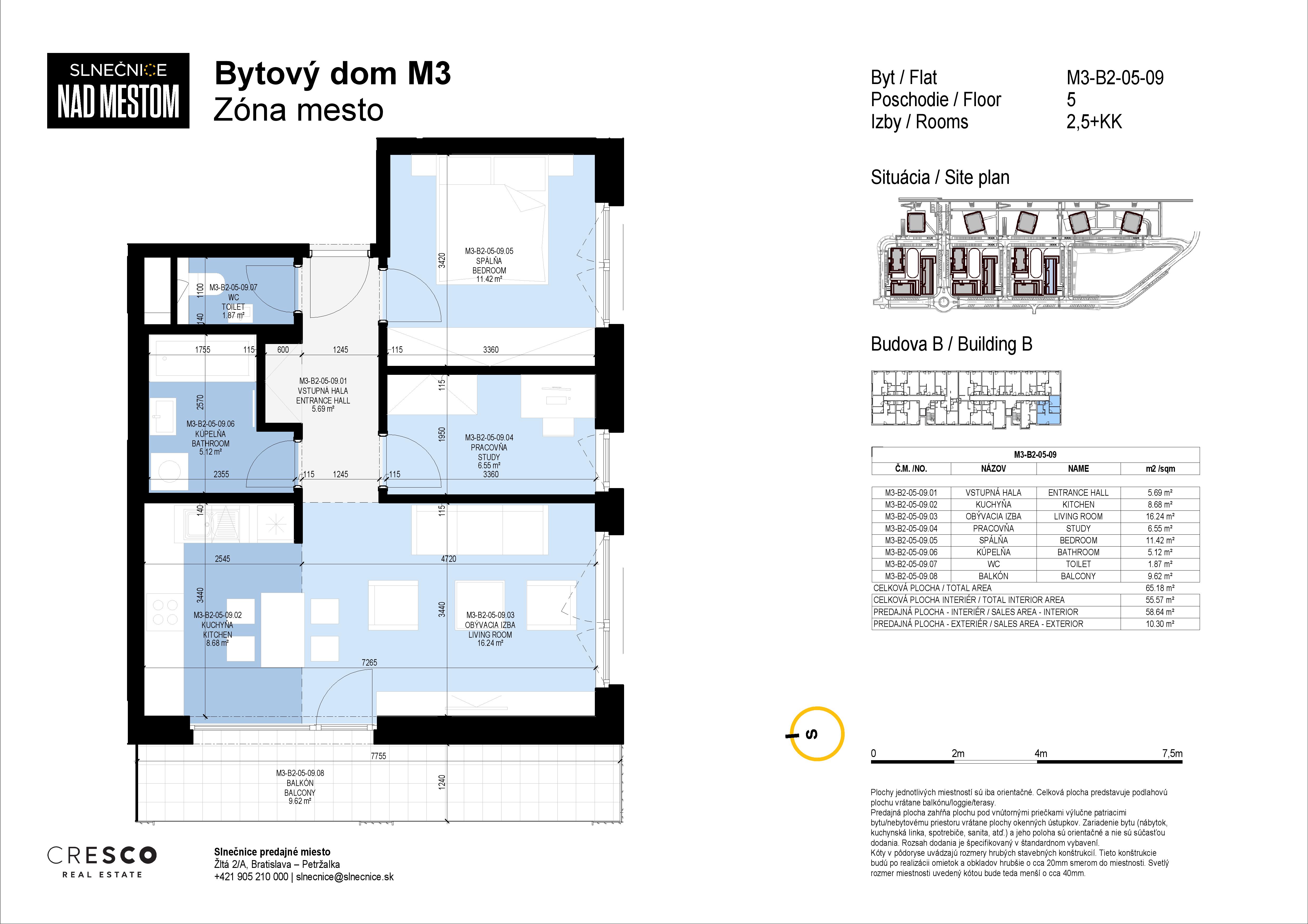 Slnečnice - M3-B2-05-09 - Pôdorys