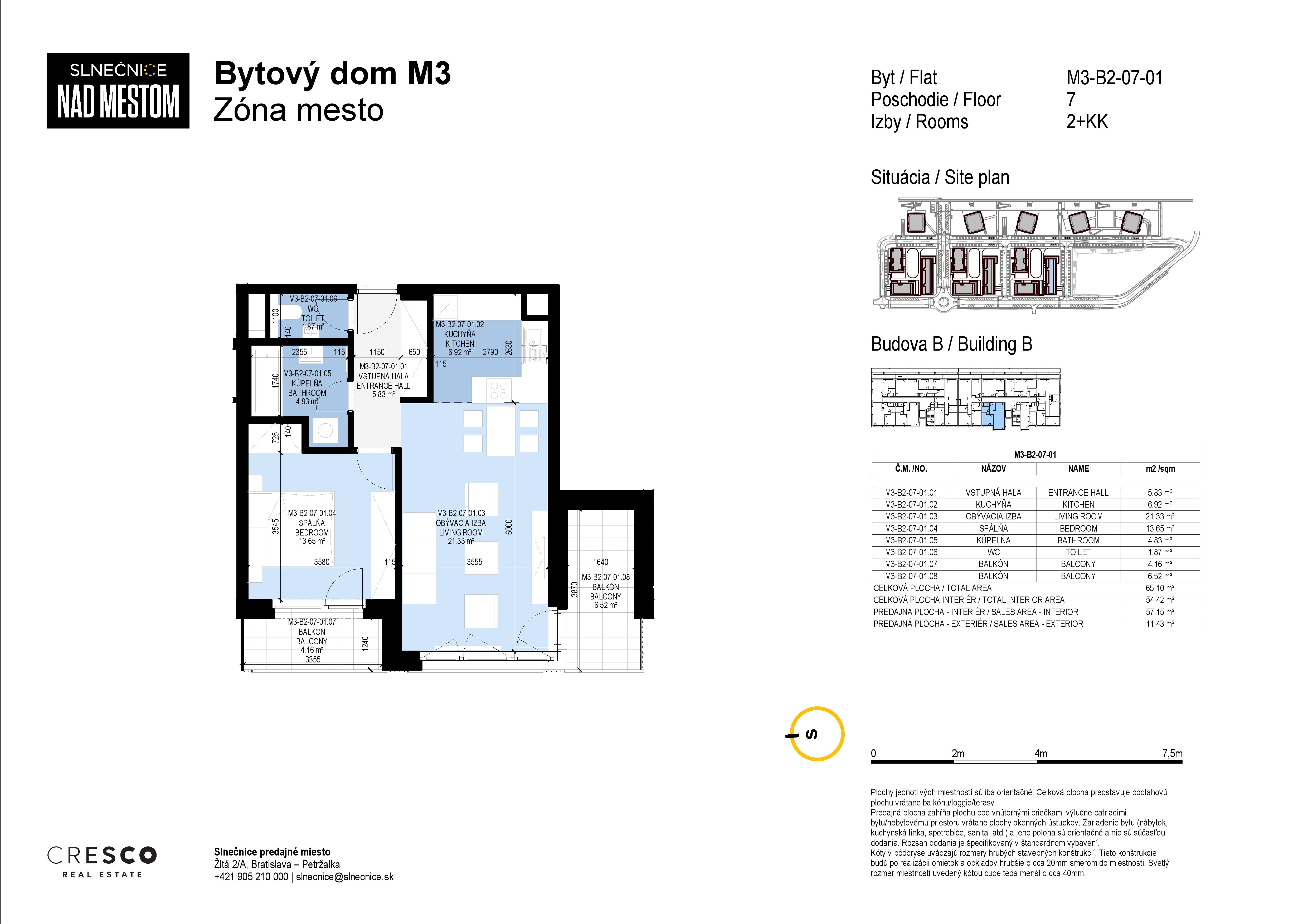 Slnečnice - M3-B2-07-01 - Pôdorys