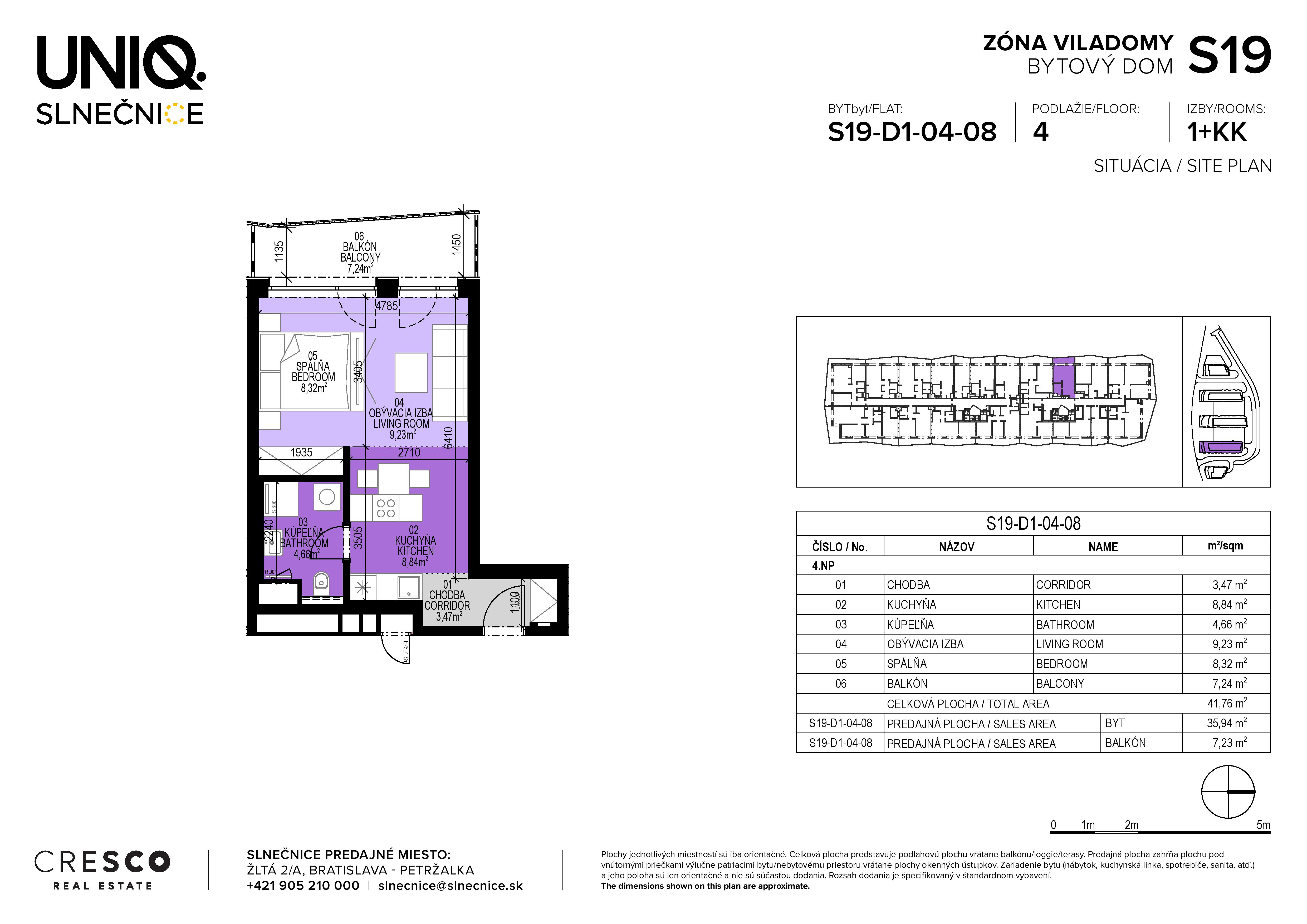 Slnečnice - S19-D1-04-08 - Pôdorys