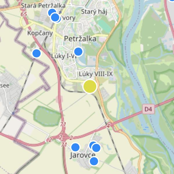 Slnečnice - map