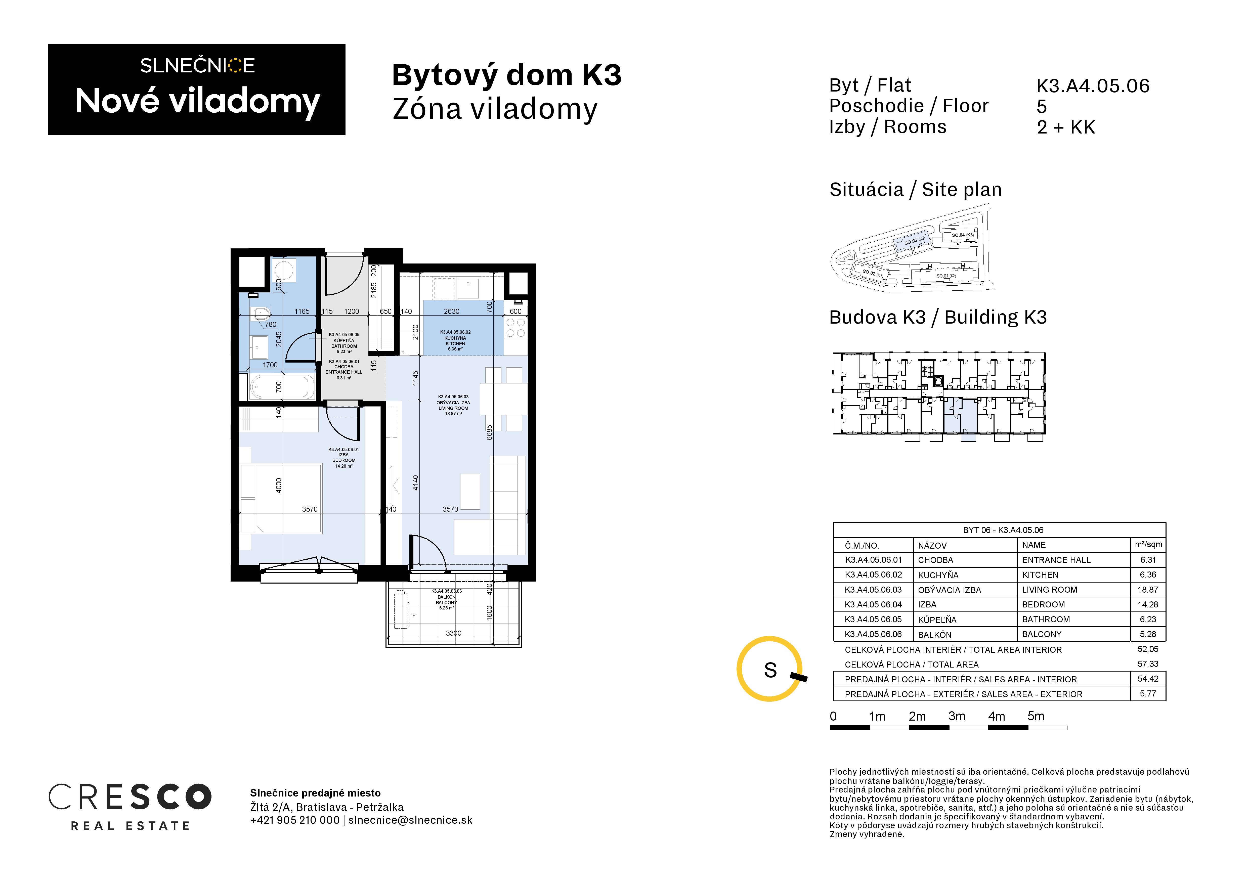 Slnečnice - K3.A4.05.06 - Pôdorys