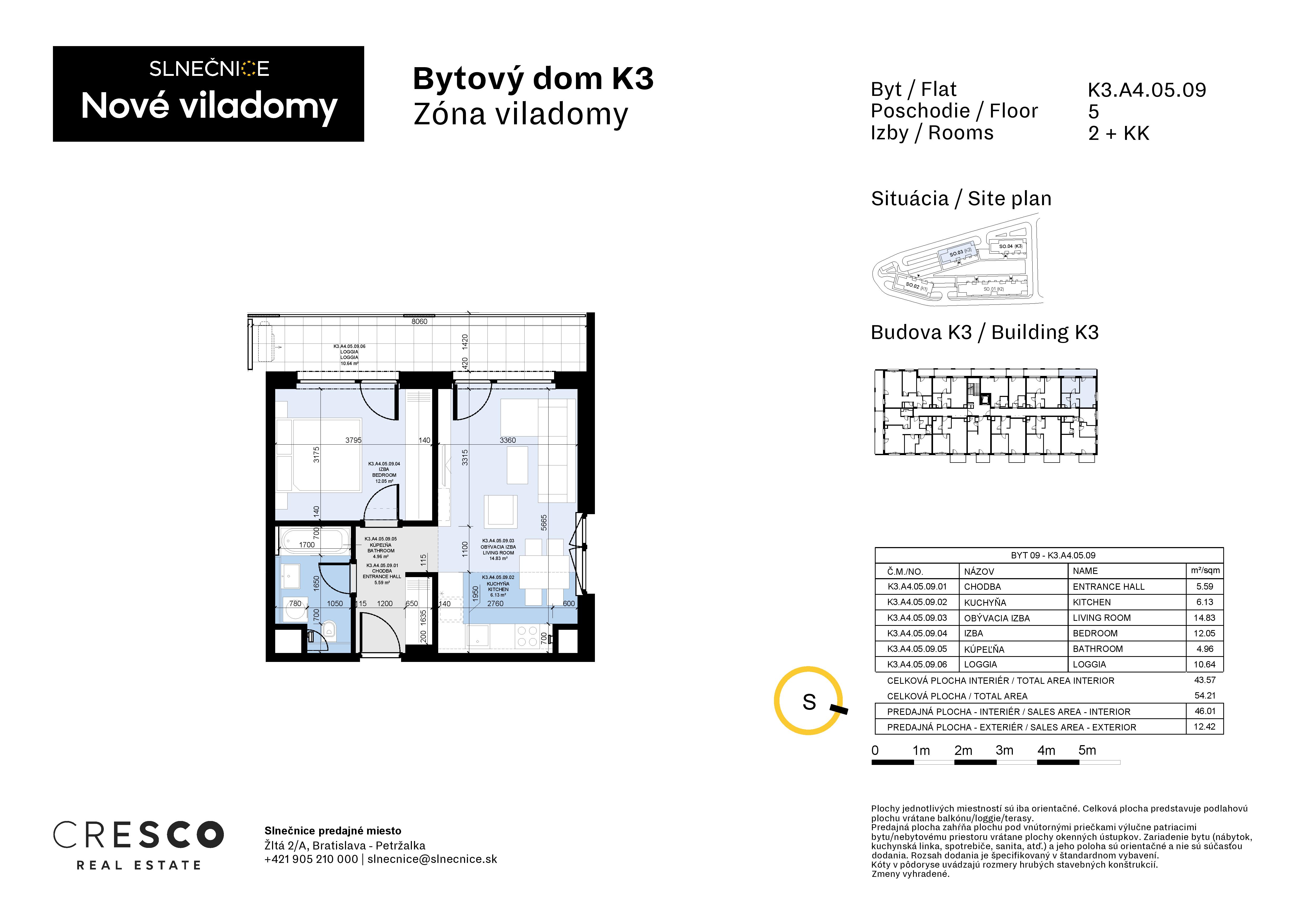 Slnečnice - K3.A4.05.09 - Pôdorys
