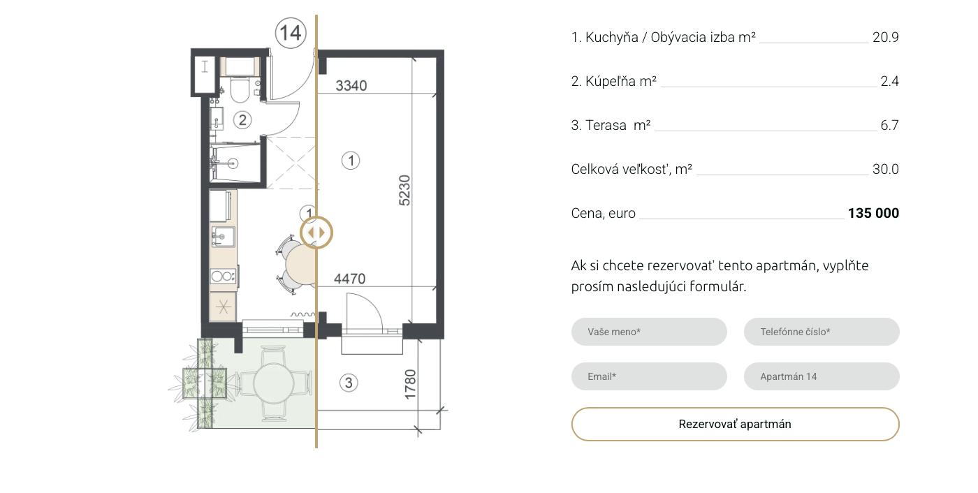 Smart Byty - 14 - Pôdorys