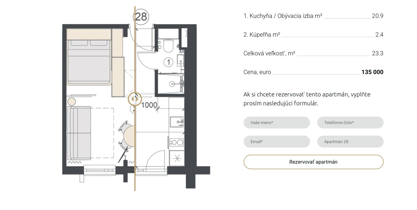 Smart Byty - 28 - Pôdorys
