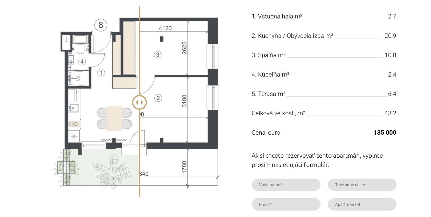 Smart Byty - 8 - Pôdorys