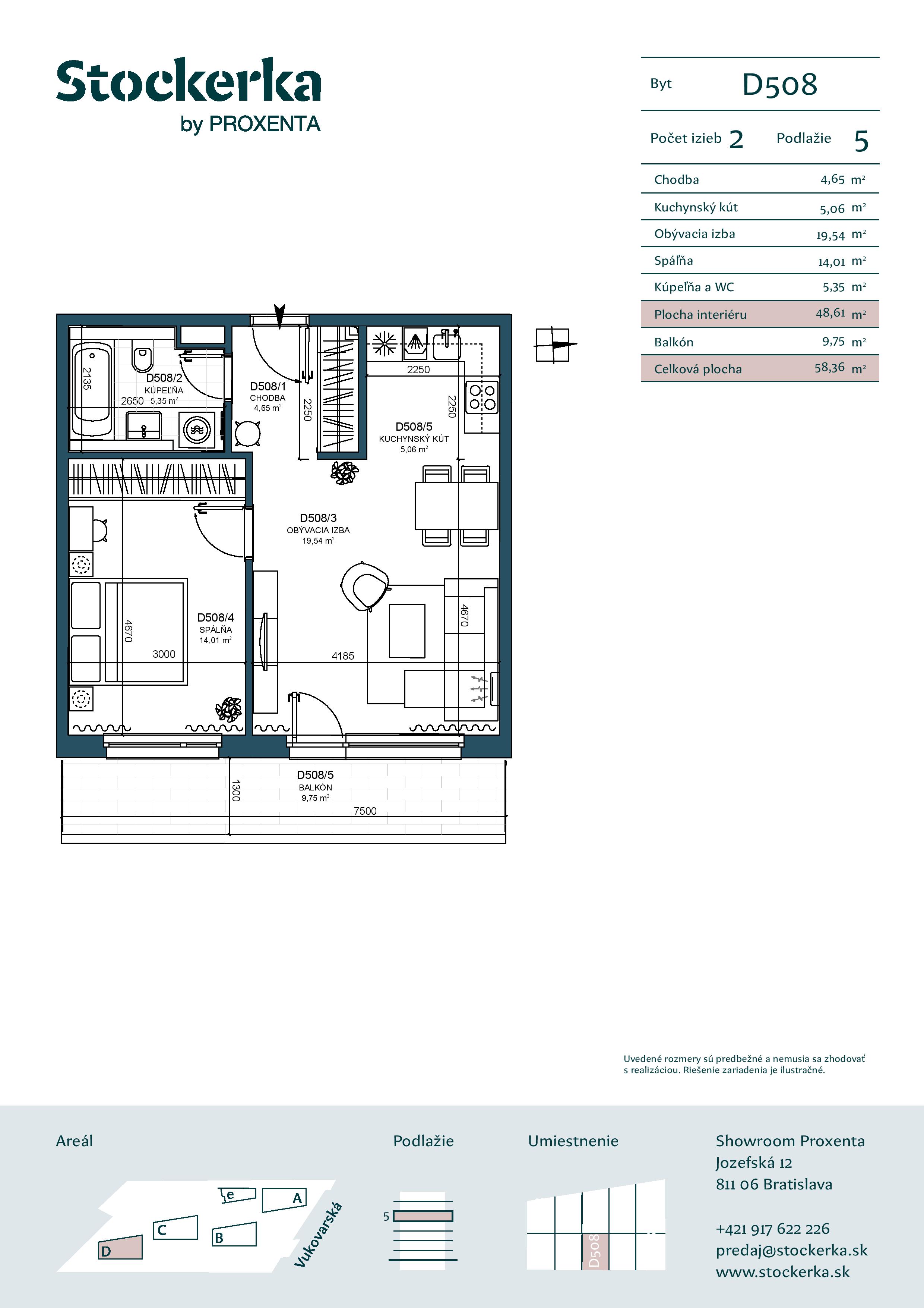 Stockerka - D508 - Pôdorys