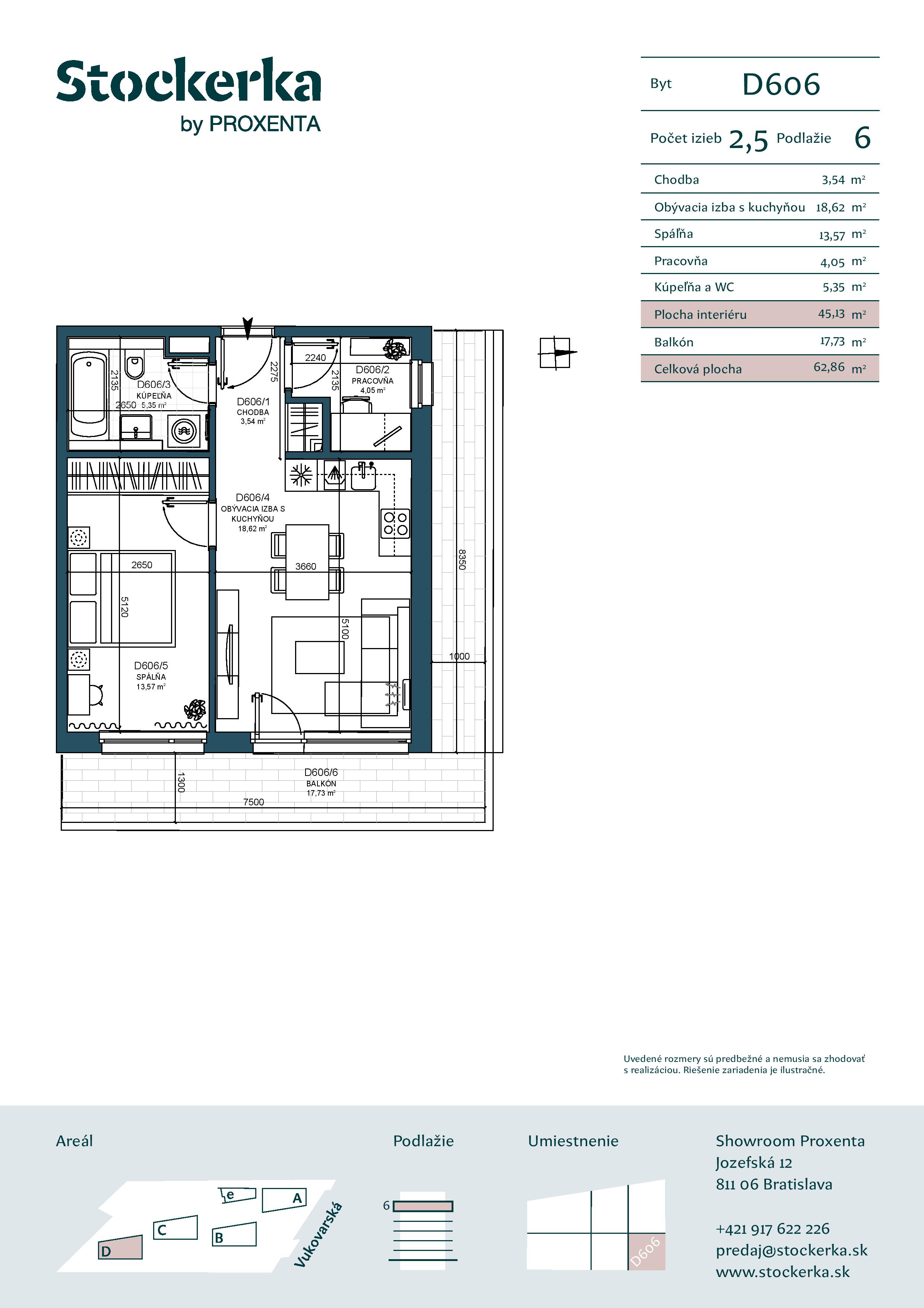 Stockerka - D606 - Pôdorys