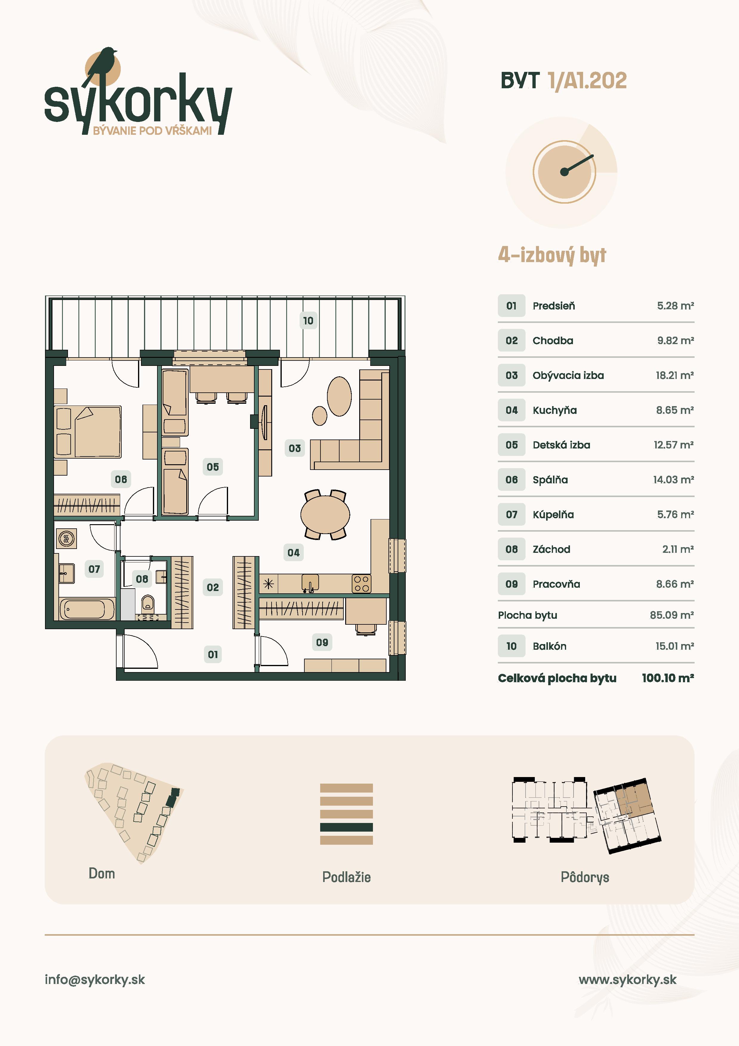 Sýkorky - A1.202 - Pôdorys