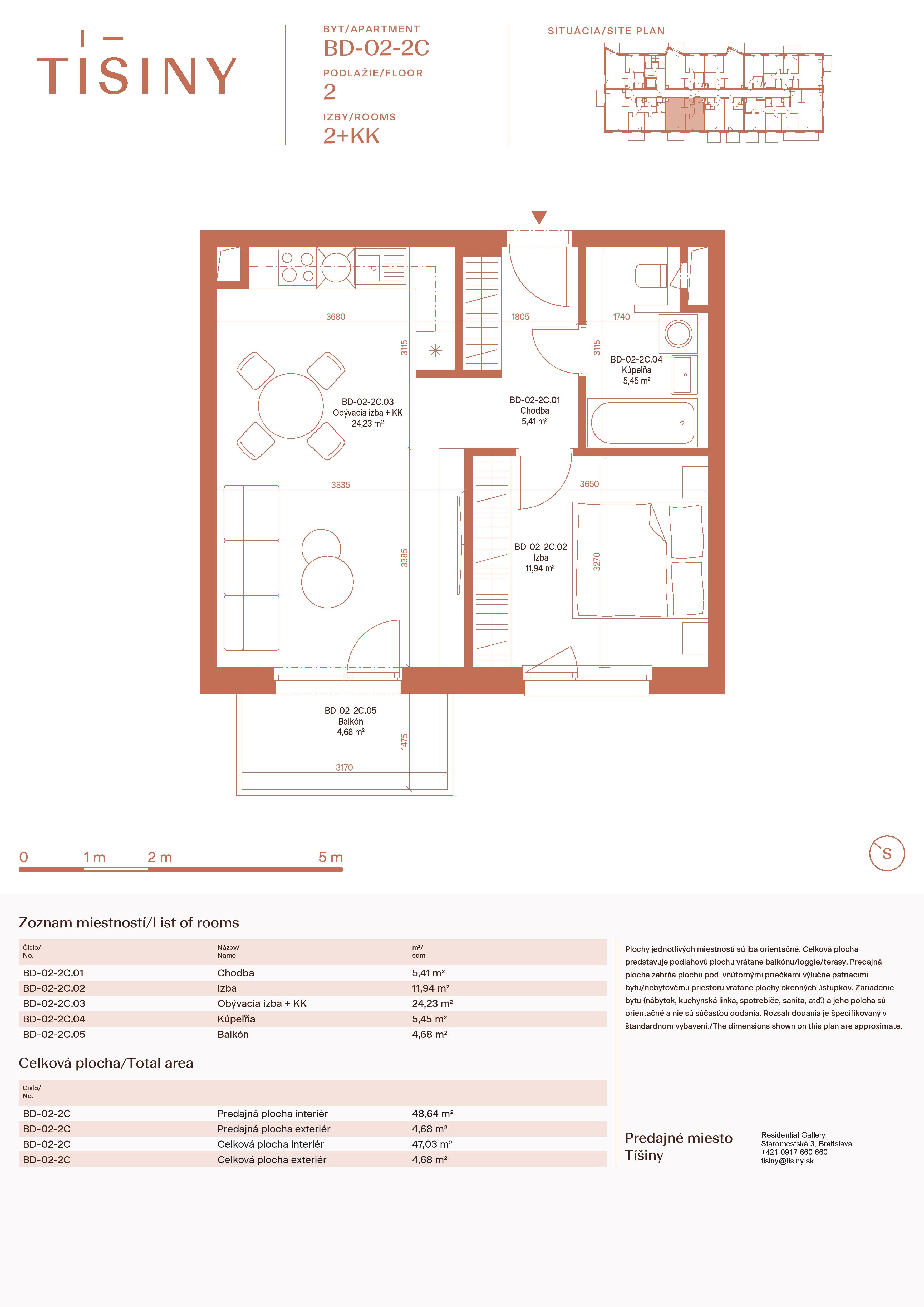 Tíšiny - BD-02-2C - Pôdorys