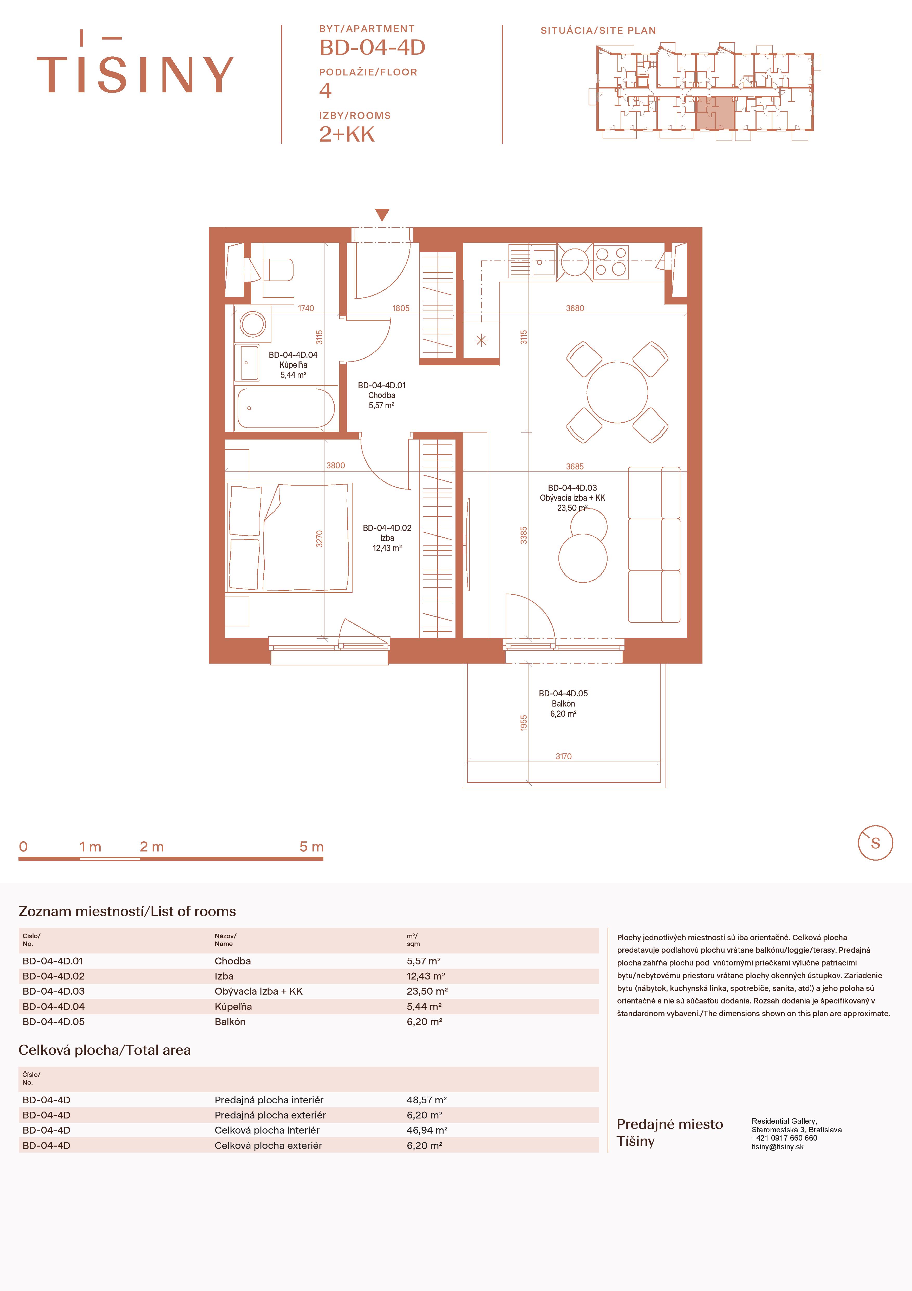 Tíšiny - BD-04-4D - Pôdorys