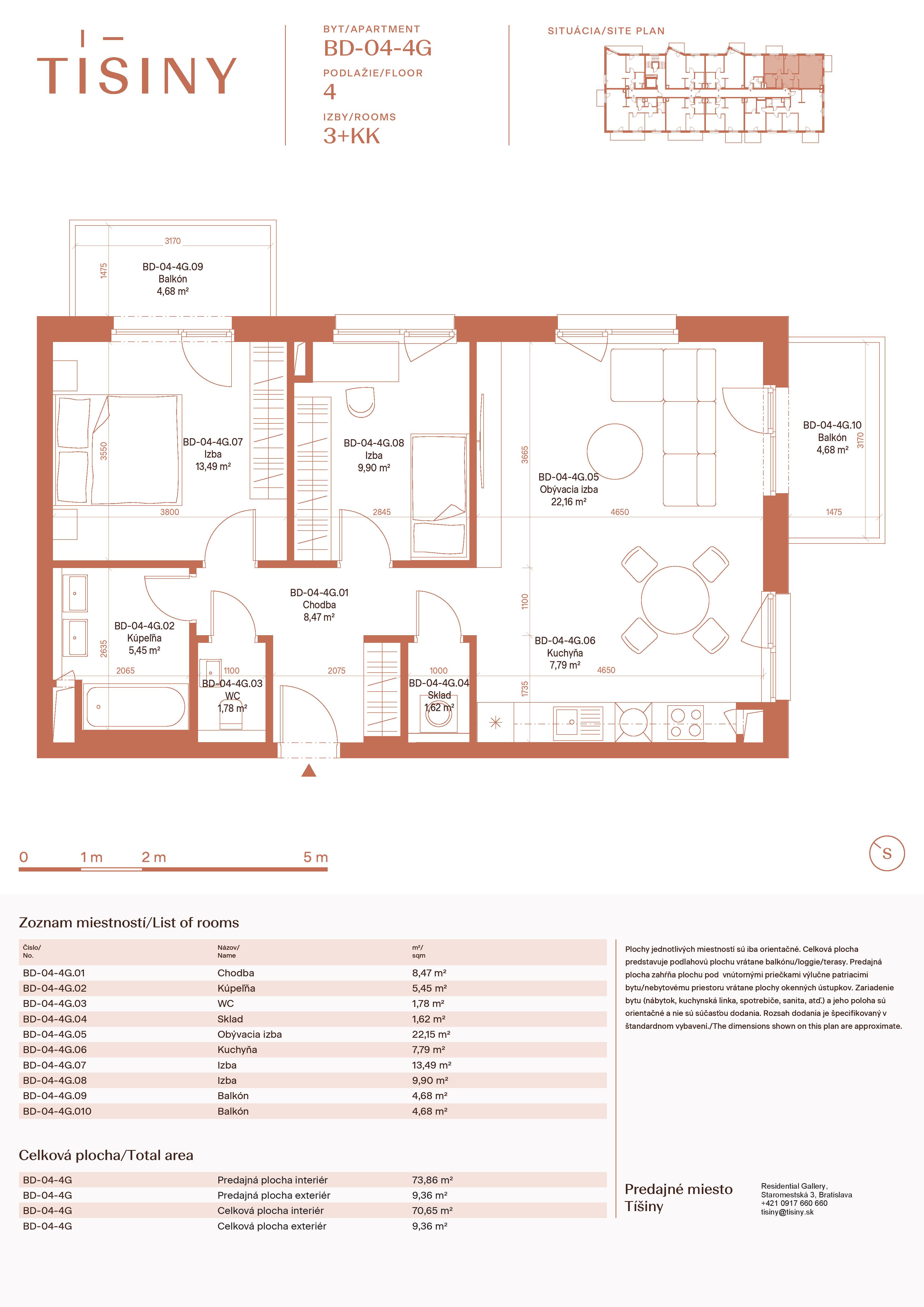 Tíšiny - BD-04-4G - Pôdorys
