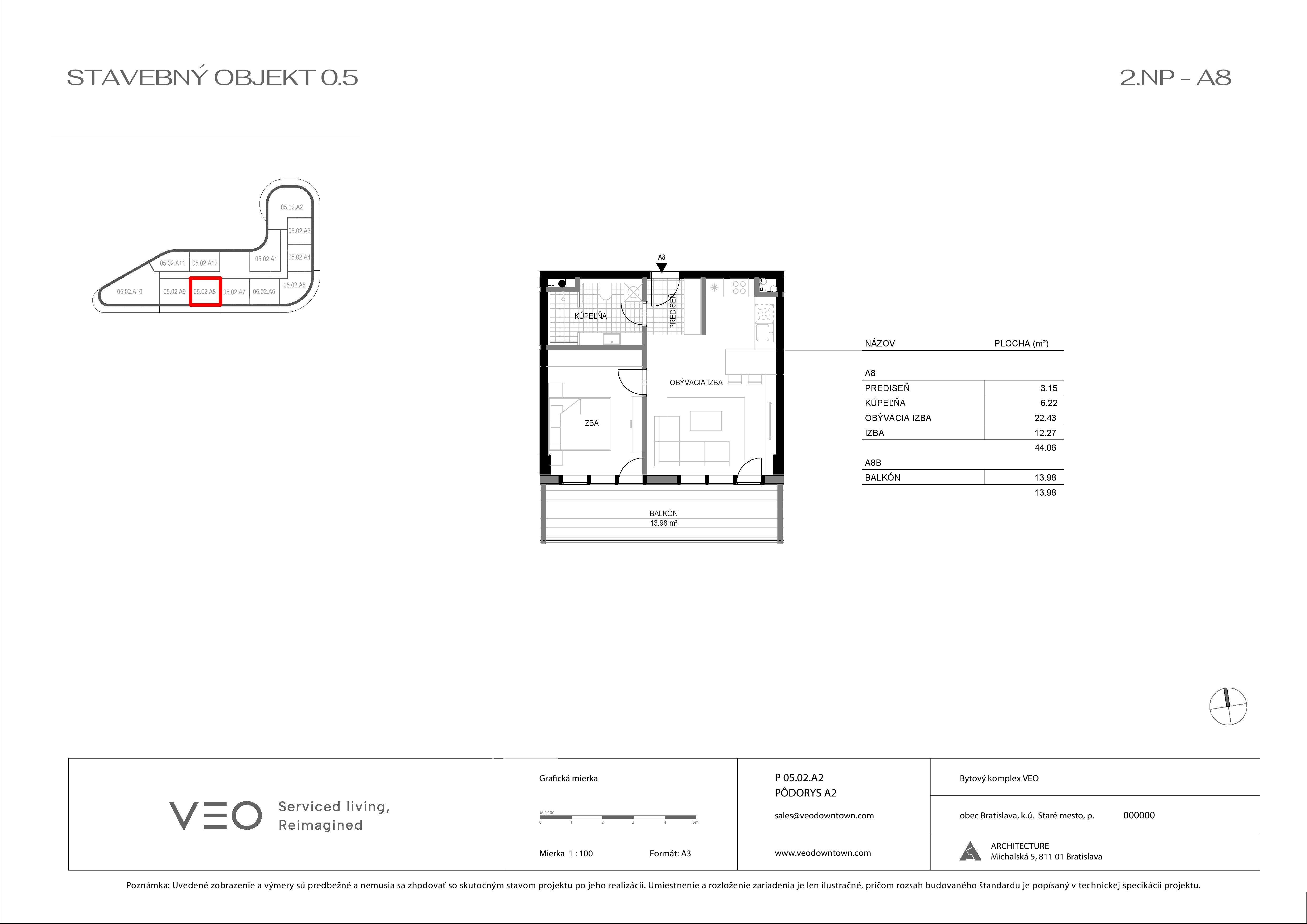 VEO - V 02 A8 - Pôdorys