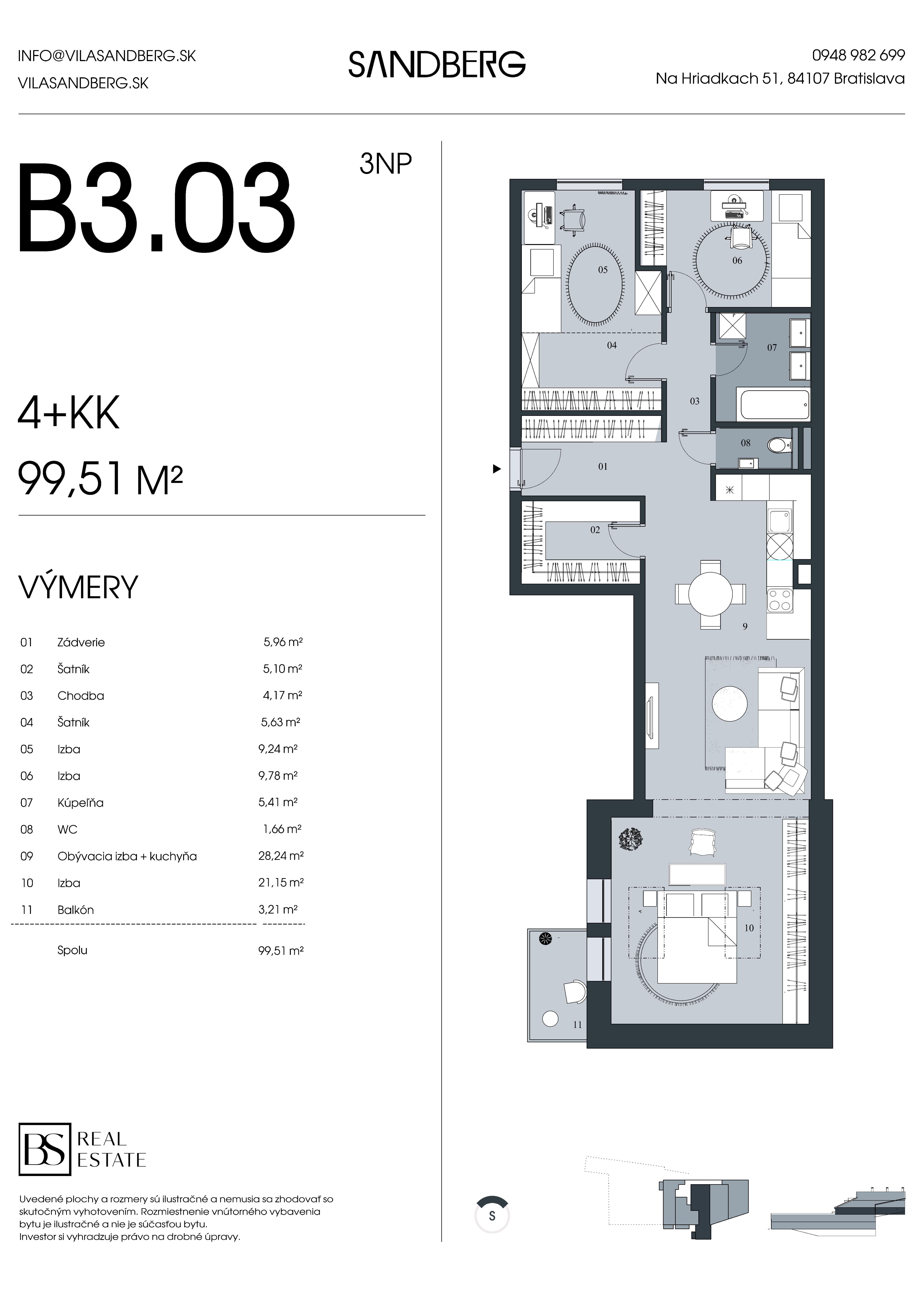 Vila Sandberg - B3.03 - Pôdorys