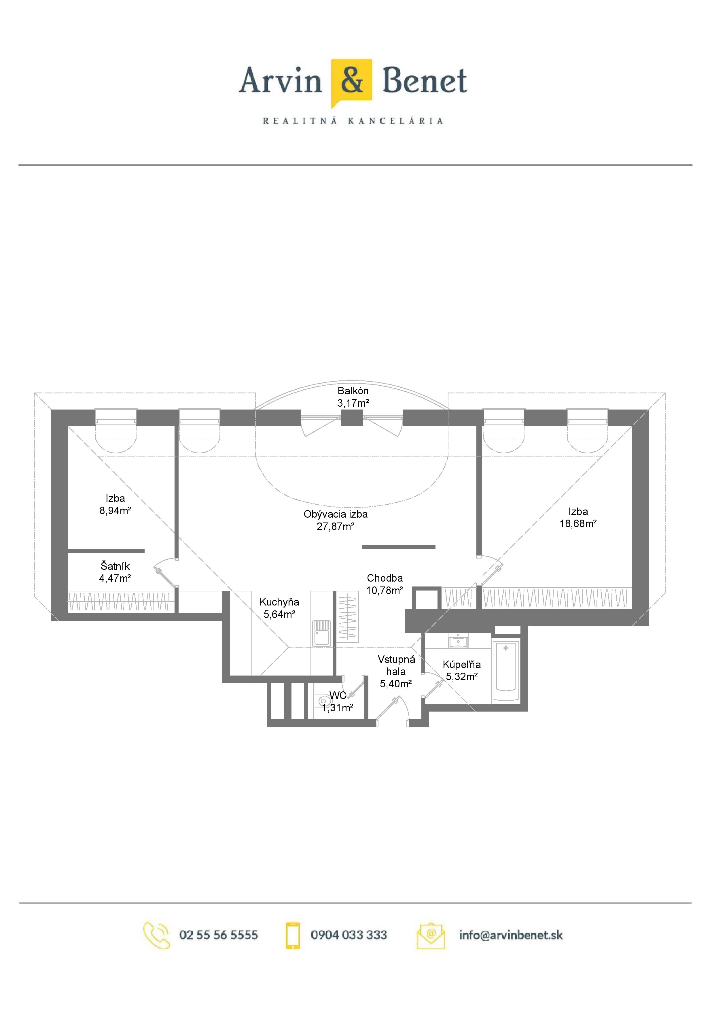 Villa Jegeho - 5B - Pôdorys