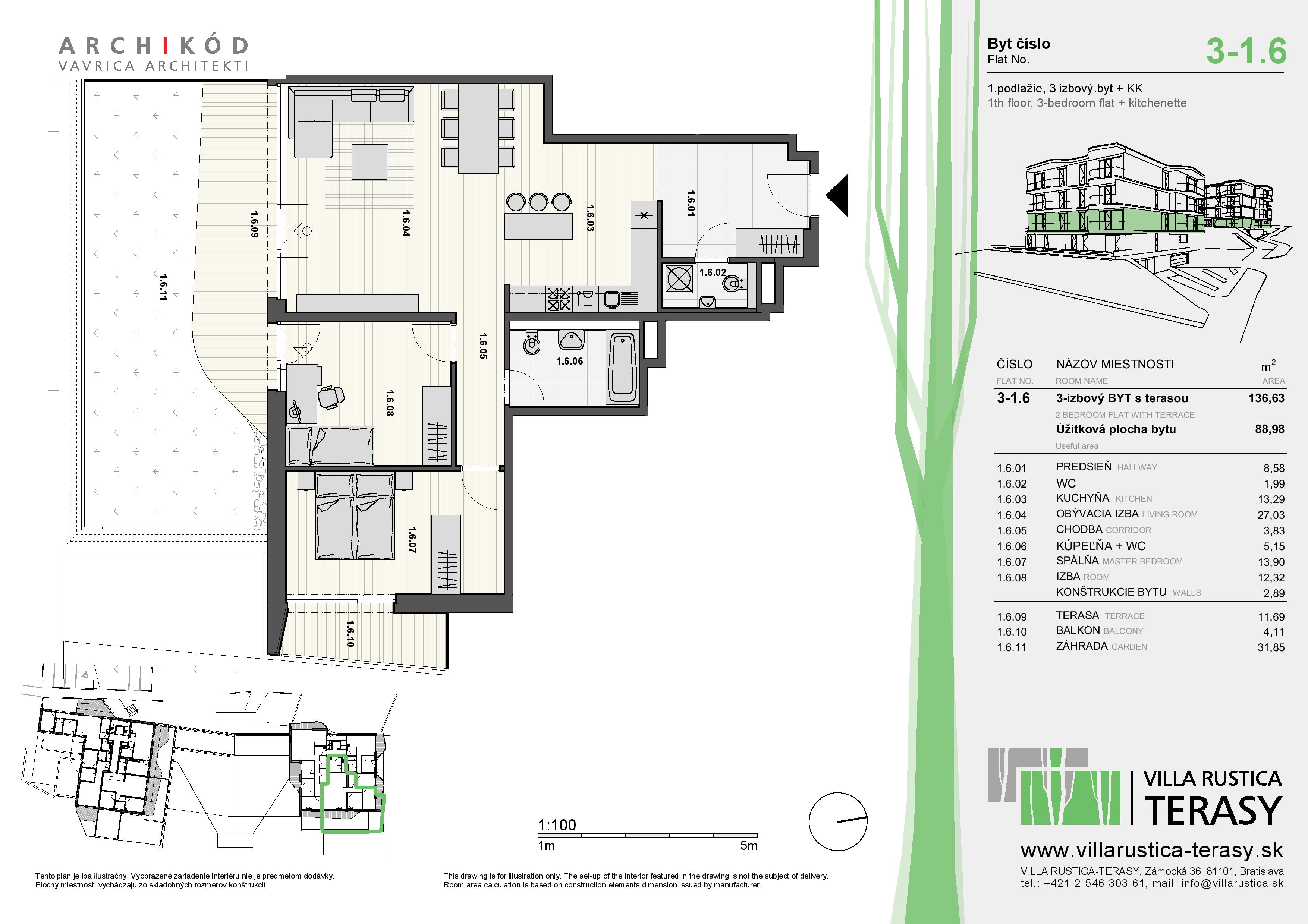 Villa Rustica - Terasy - 3-1.6 - Pôdorys