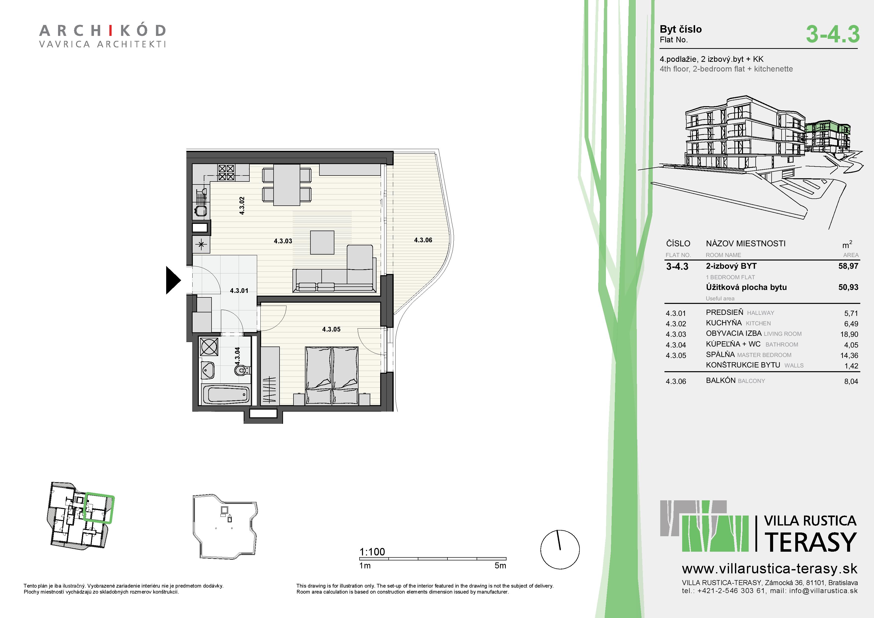 Villa Rustica - Terasy - 3-4.3 - Pôdorys
