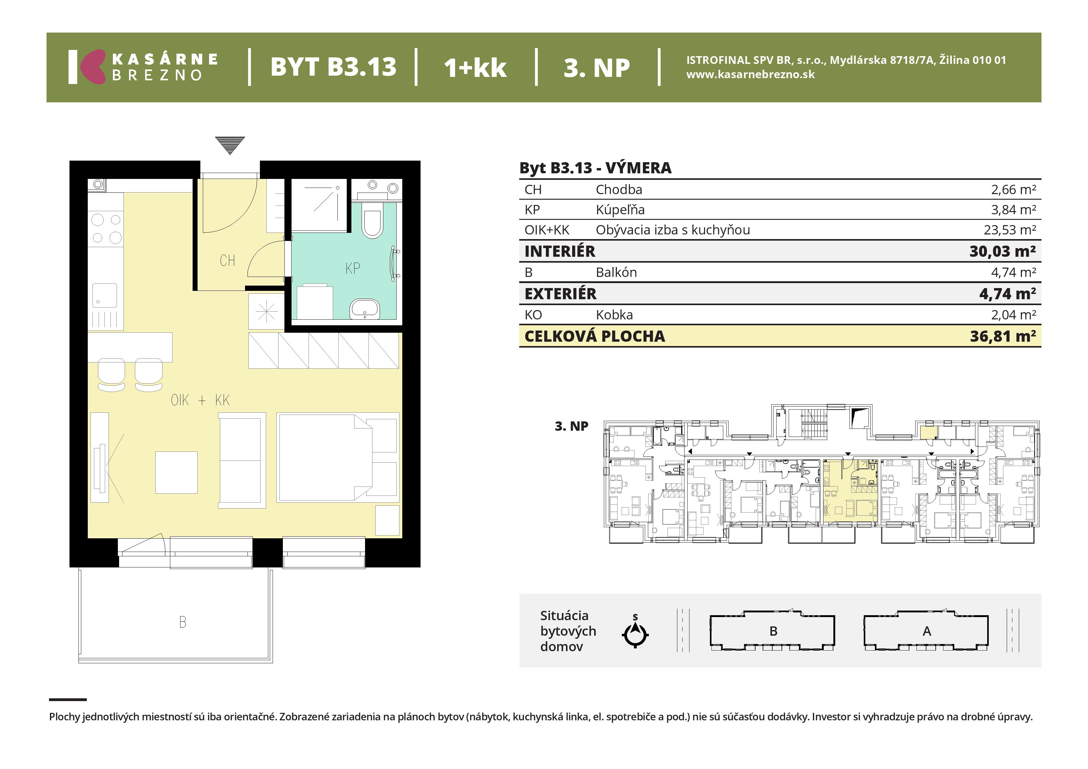 Kasárne Brezno - B3.13 - Pôdorys