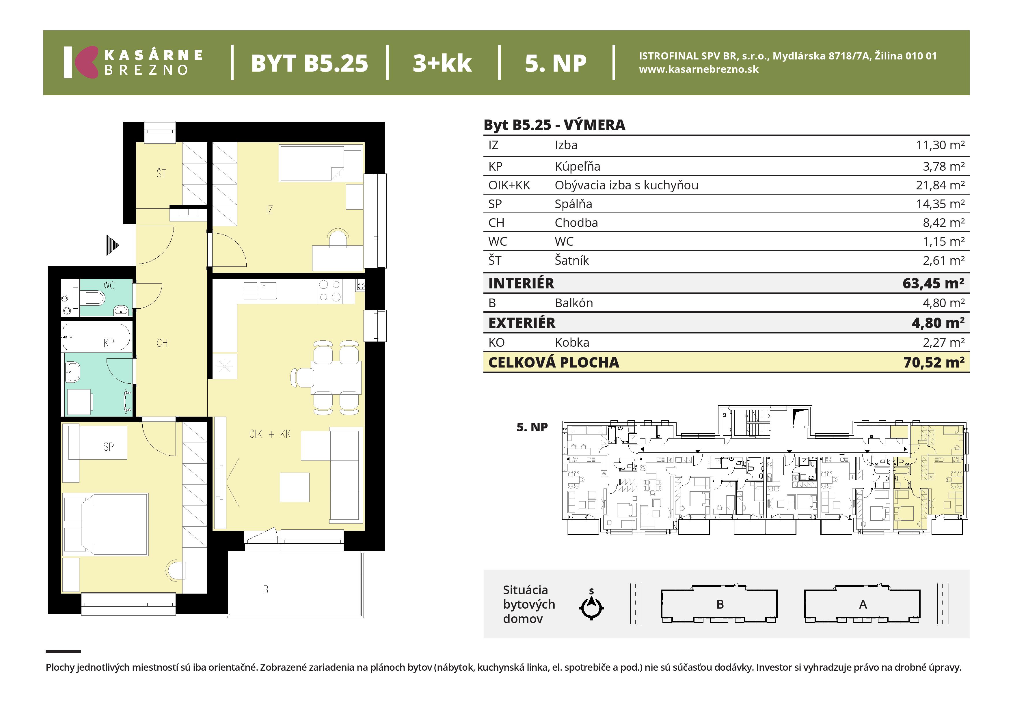 Kasárne Brezno - B5.25 - Pôdorys