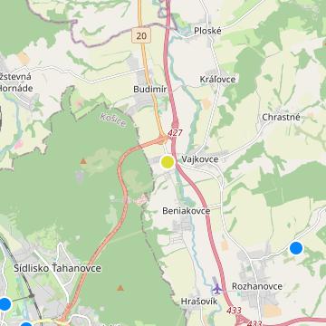 Pod Zeleným Dvorom - map