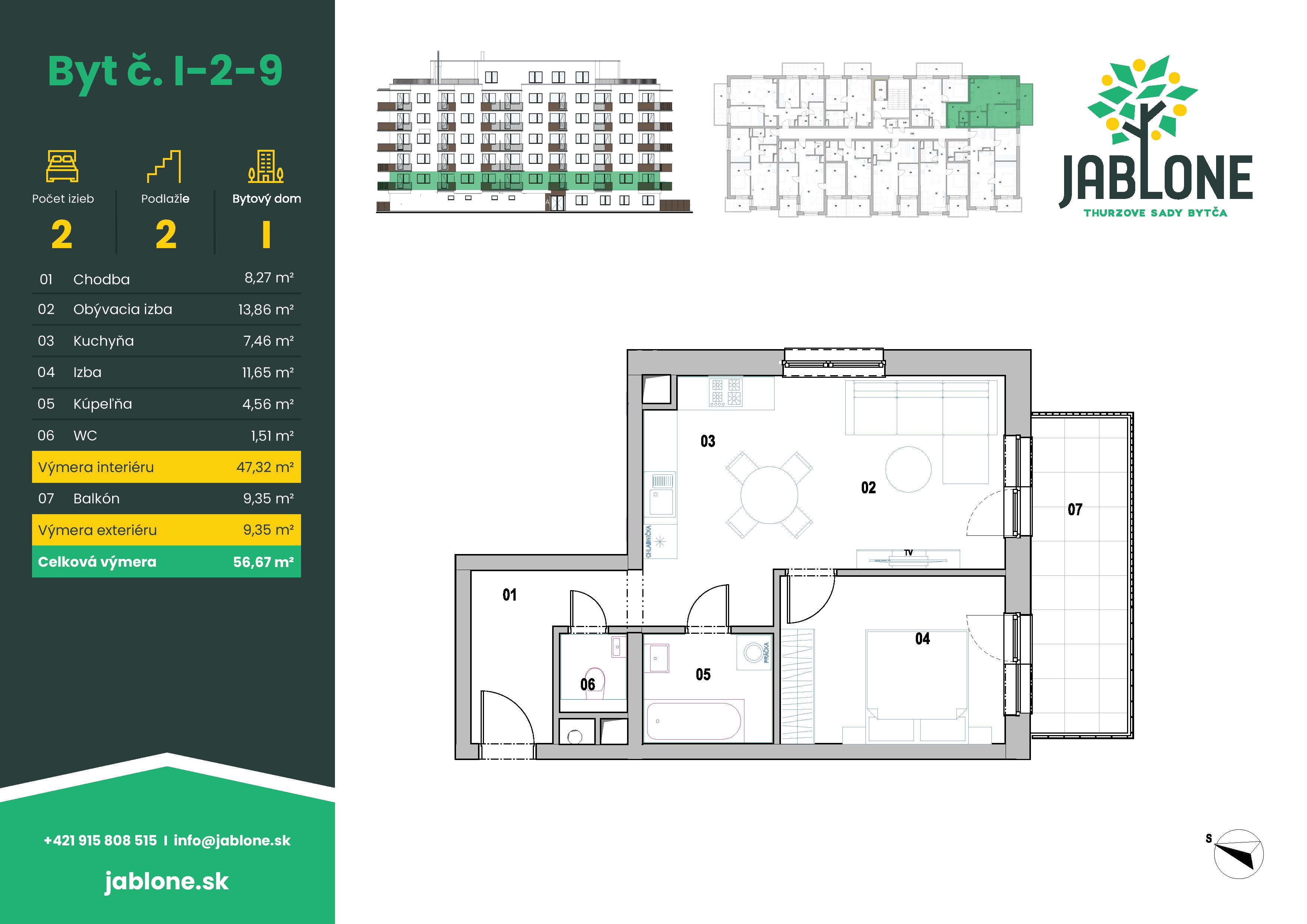 Jablone Thurzove sady - I-2-9 - Pôdorys