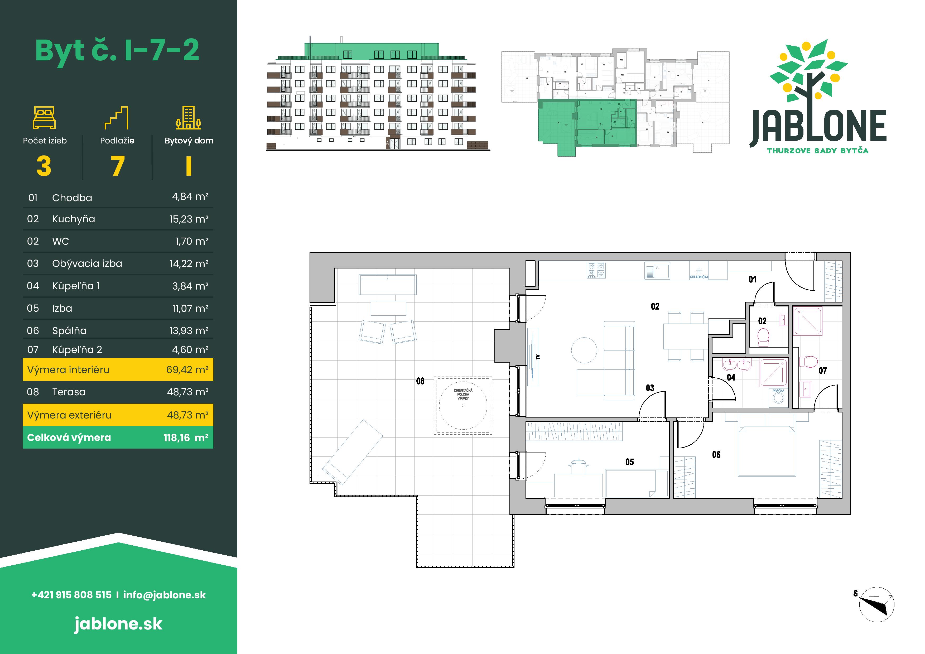 Jablone Thurzove sady - I-7-2 - Pôdorys